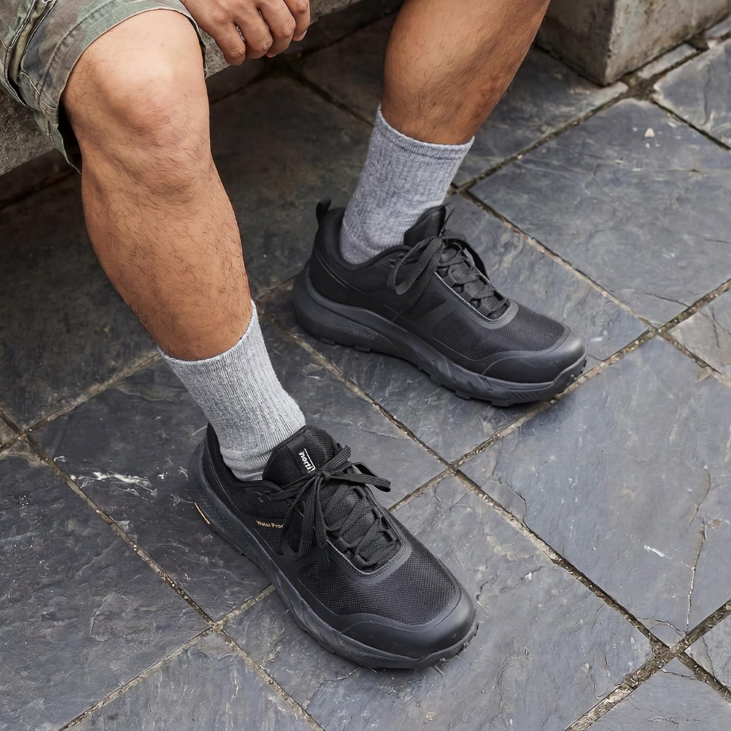 Detalle de NORTIV 8 Scarpe Trekking Impermeabili da Uomo: leggerezza, impermeabilità e comfort per cammino e trekking leggero