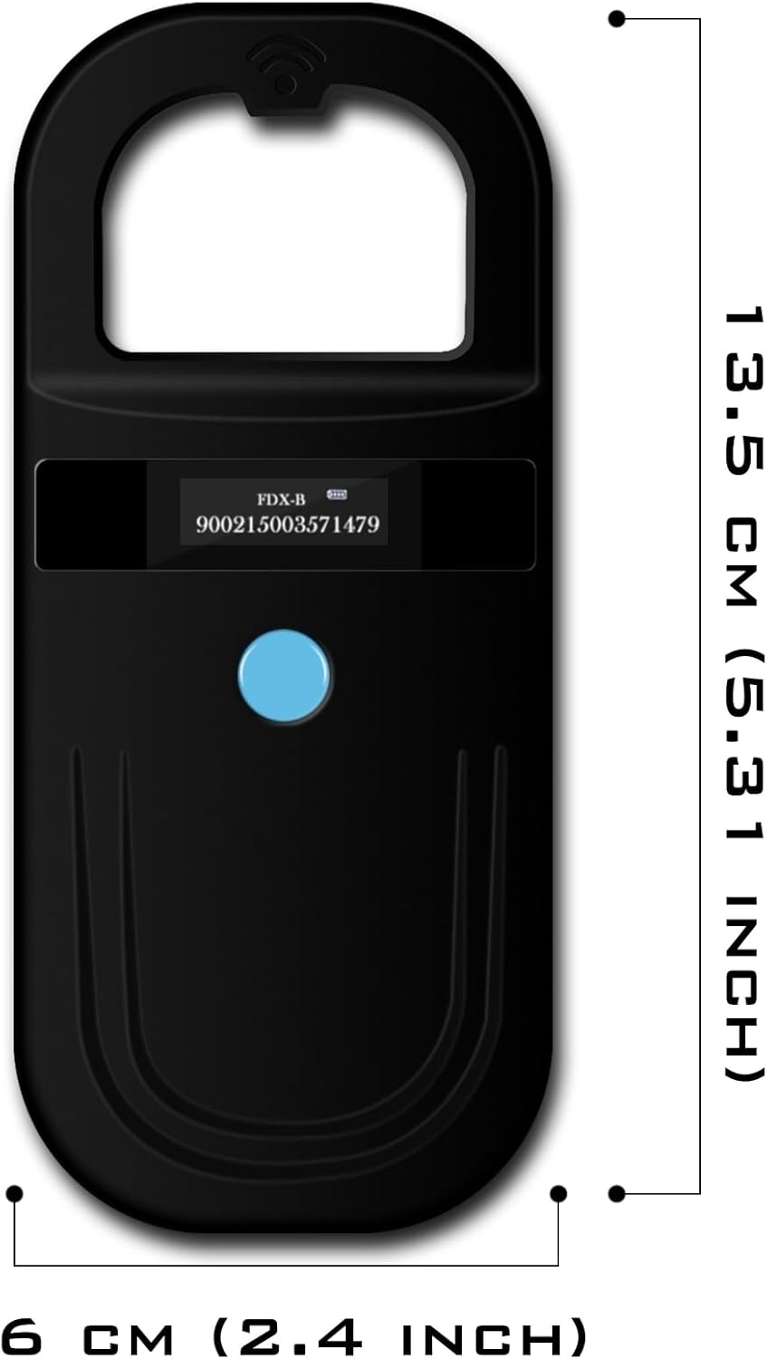 Thumbnail 6 de Smoostart Haustier Mikrochip-Scanner SMOO01 (FDX-B/EMID) für Hund & Katze – ISO11784/11785, 1.000 Daten