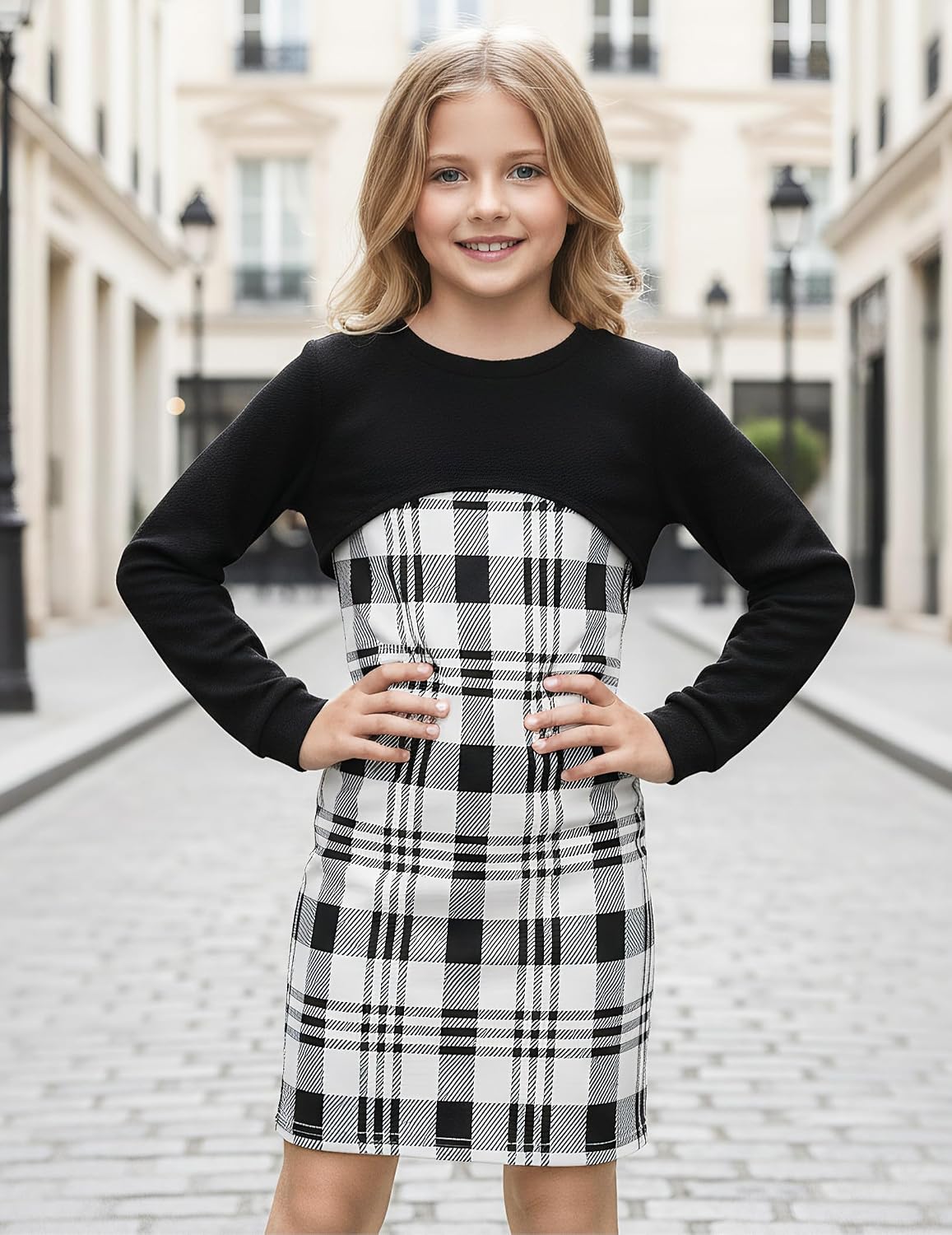 Detalle de JiAmy Girls 2-Piece Cami Dress Set 95% Polyester