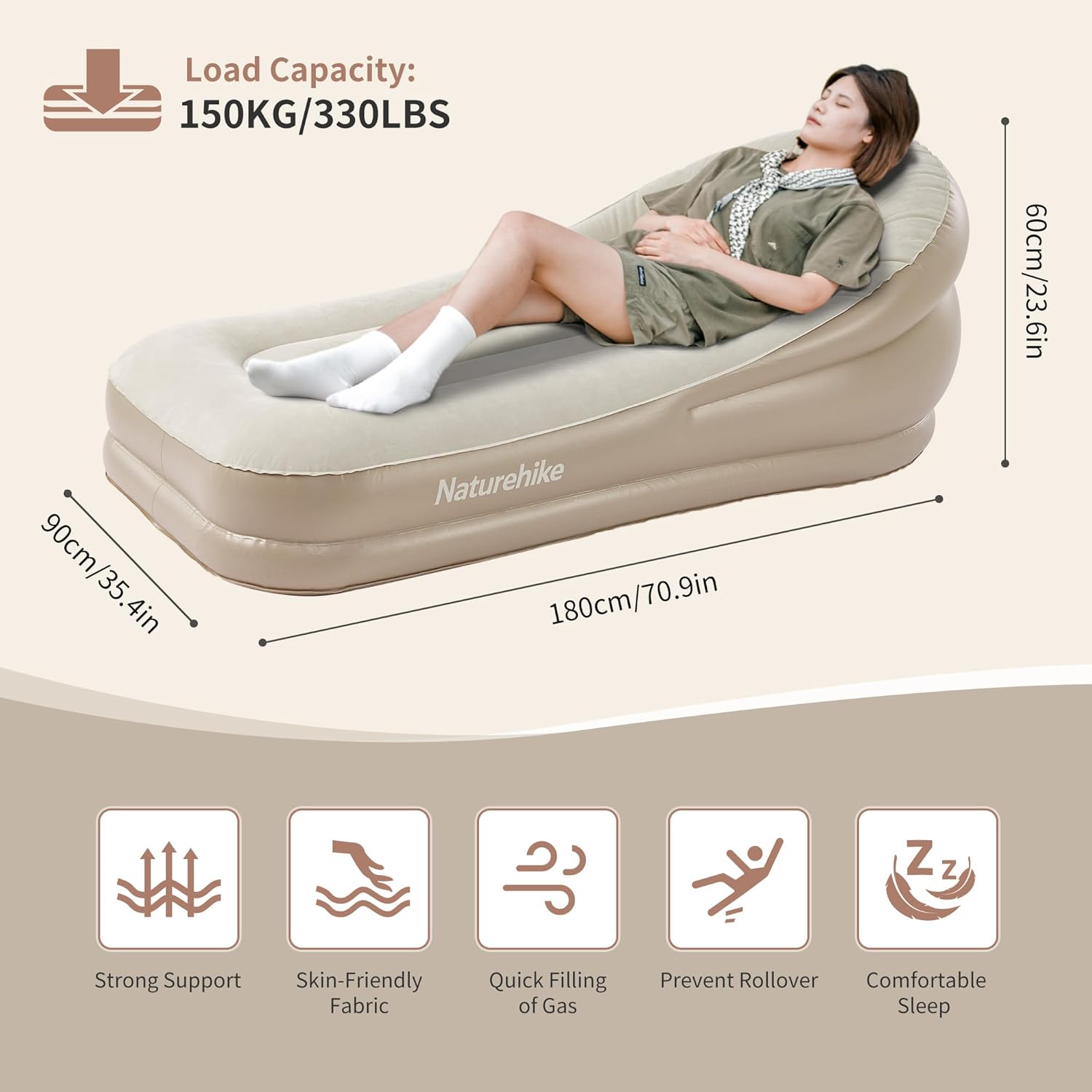 Thumbnail 1 de Naturehike Divano gonfiabile: comfort versatile per casa, campeggio e picnic