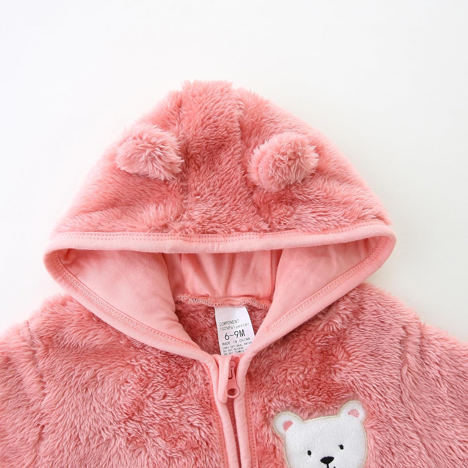 Detalle 2 de KIDDLETOWN Baby Snowsuit Newborn Bear Hooded Footed Romper (0–18 months)