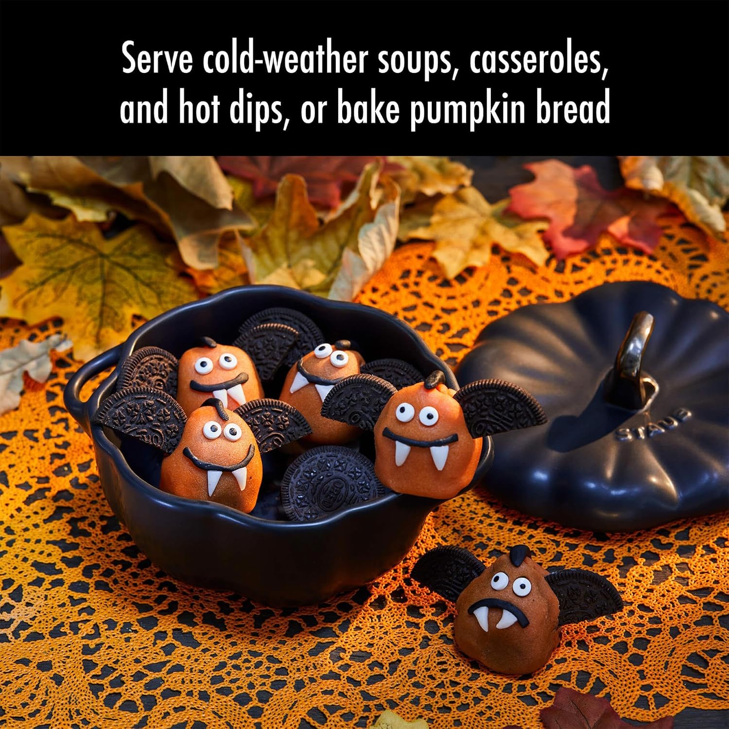 Thumbnail 5 de STAUB Ceramic Pumpkin Baking Dish, 0.5-qt