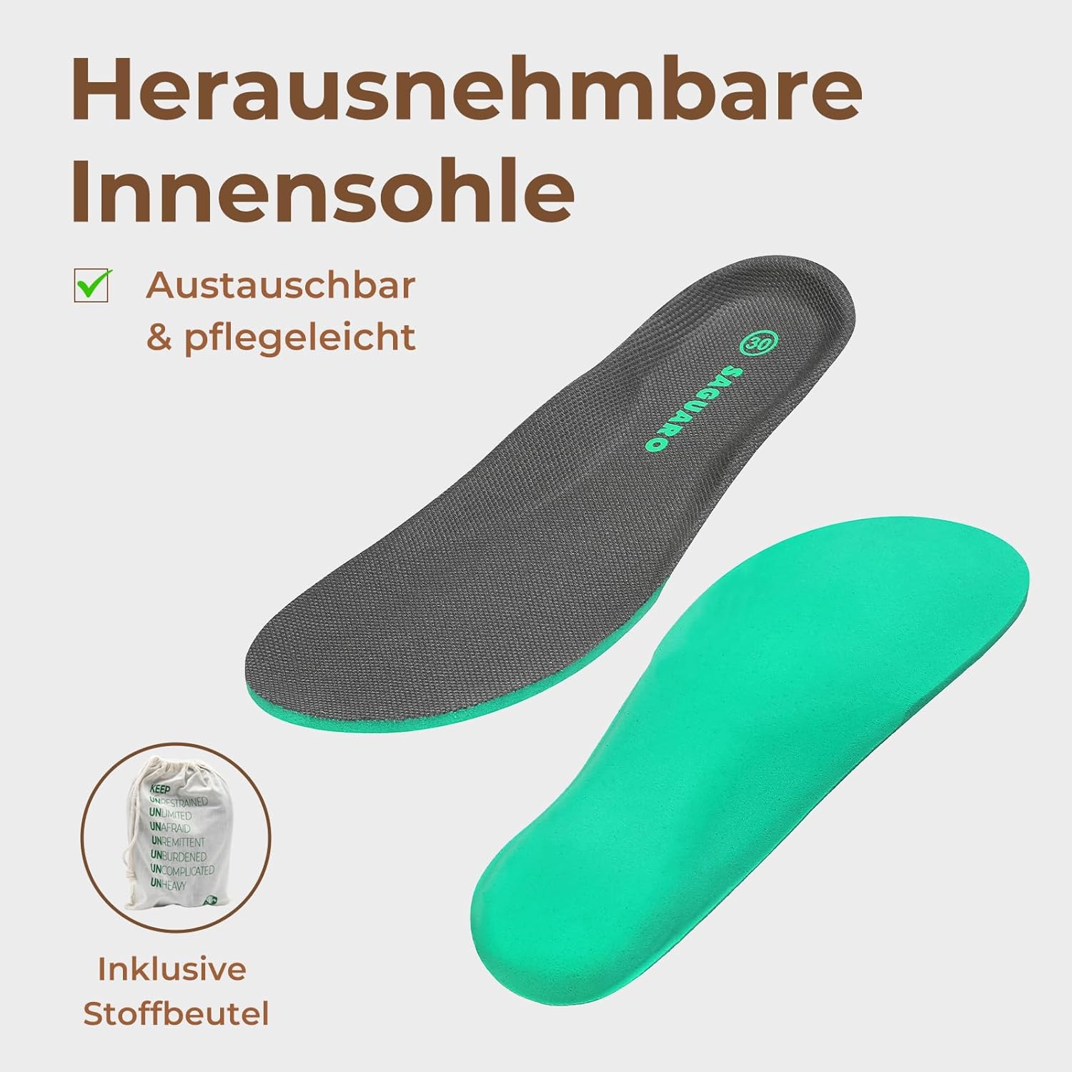 Thumbnail 6 de SAGUARO Kinder Barfußschuhe Knit – Breite Zehenbox, Klettverschluss und Zero-Drop für Kindergarten und Schule