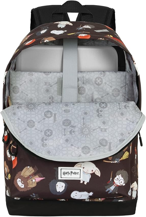 Detalle 2 de Harry Potter Mochila HS Fan 2.0 Negra 30x41cm, 22L 🧙
