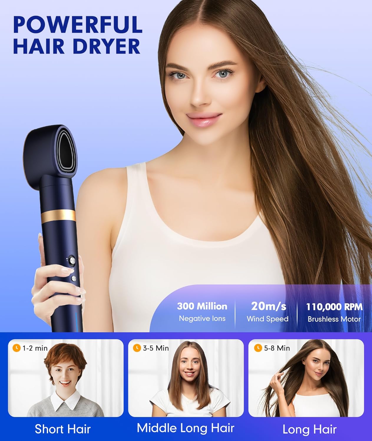 Thumbnail 2 de 4-in-1 Airstyler Hairstyler with Auto-Wrap Curling Iron and Blow-Dry Brush 💇♀