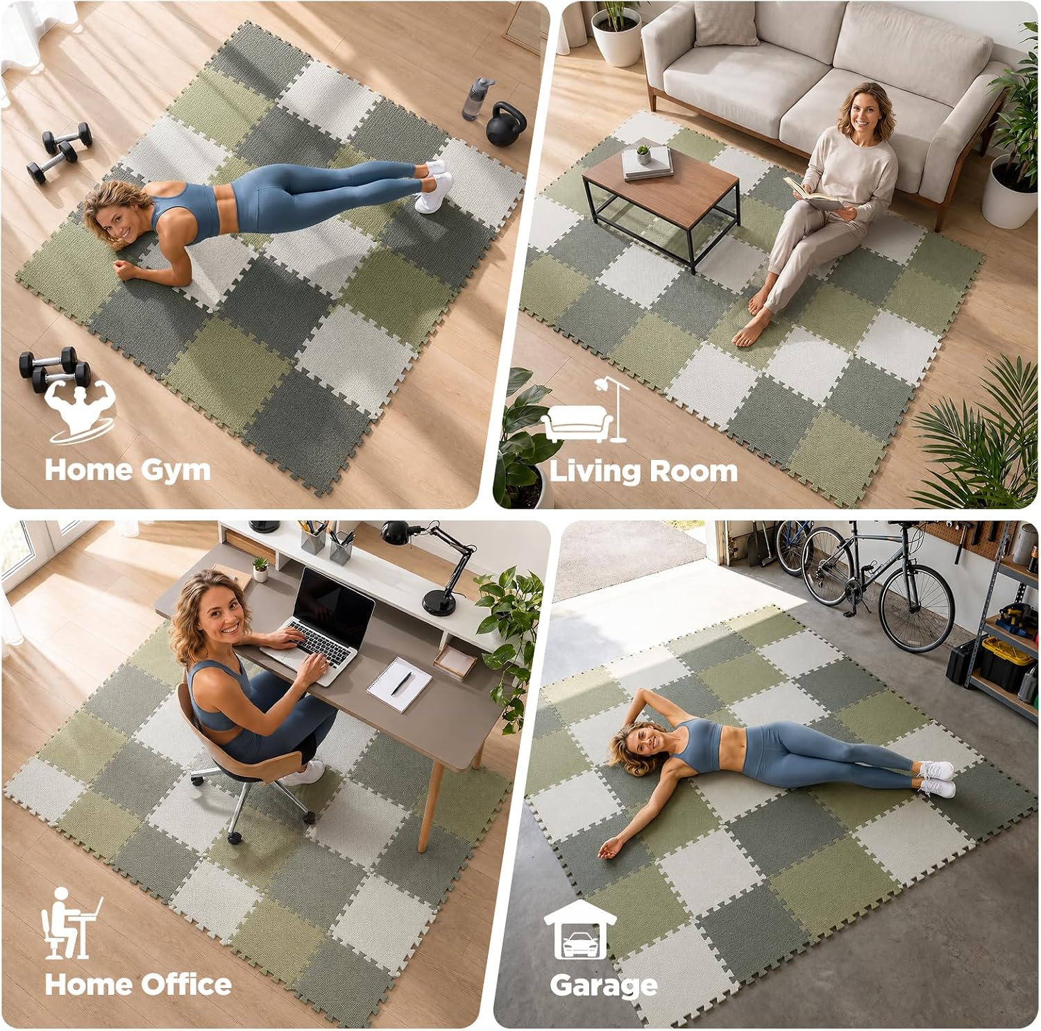 Thumbnail 6 de AIRHOP Foam Floor Tiles, 18-Tile Set