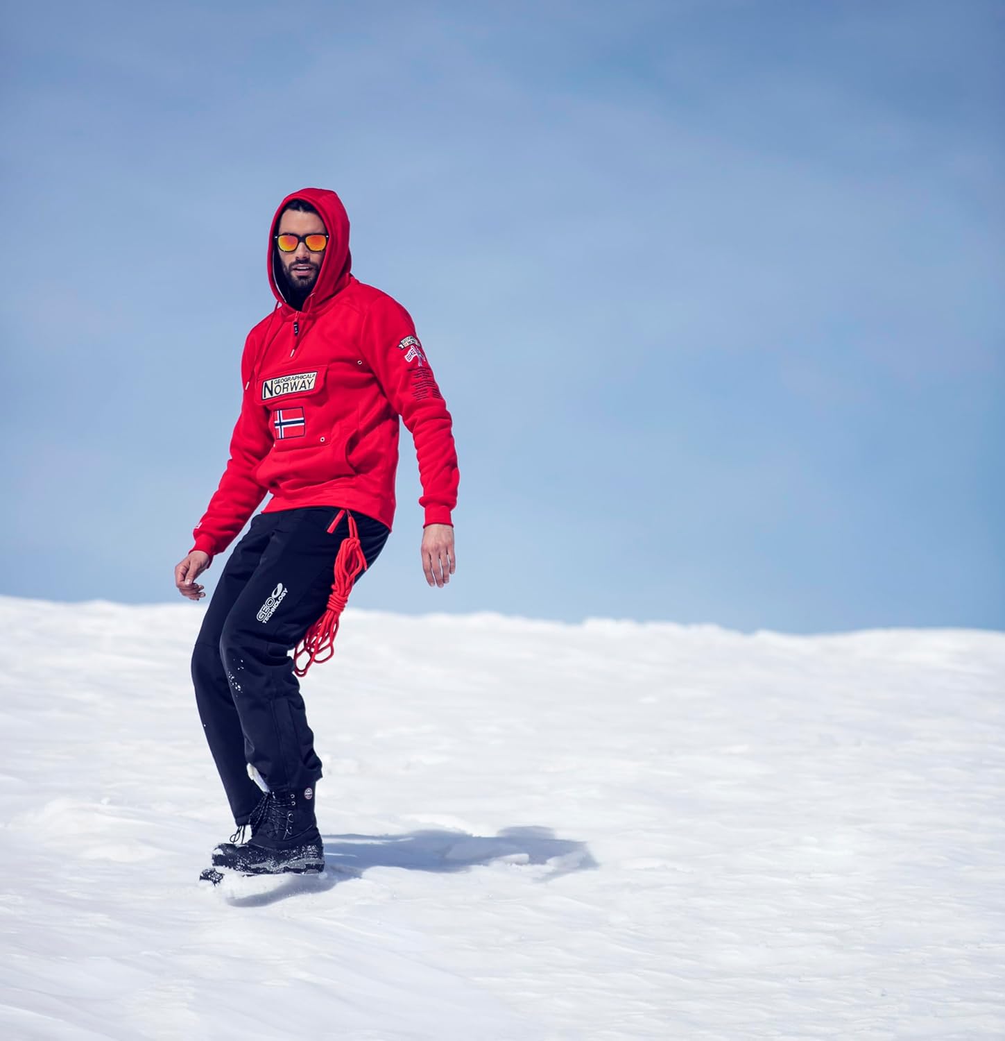 Detalle 2 de Geographical Norway GYMCLASS Felpa con cappuccio uomo