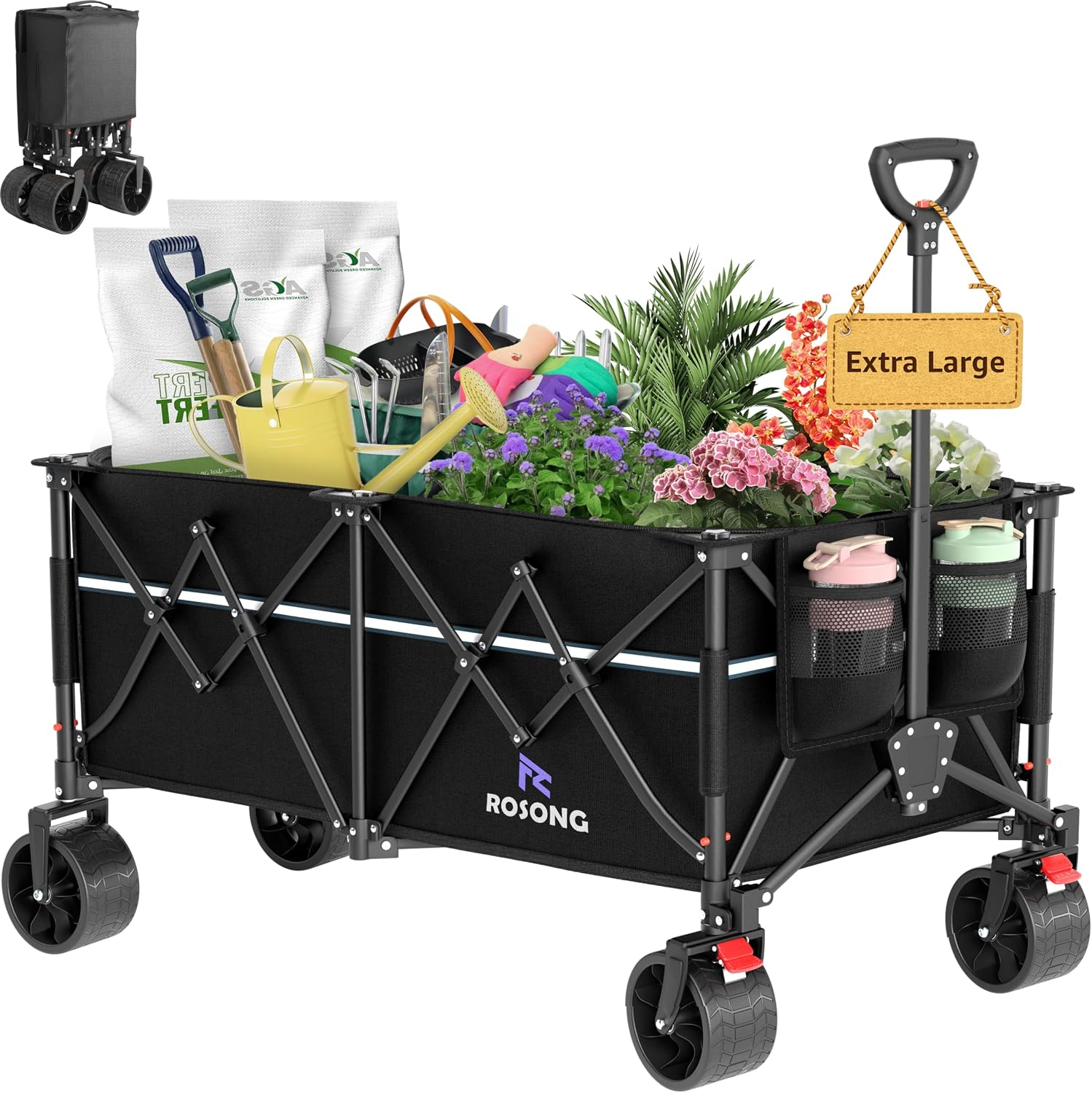 Detalle de ROSONG Folding Utility Wagon 260L