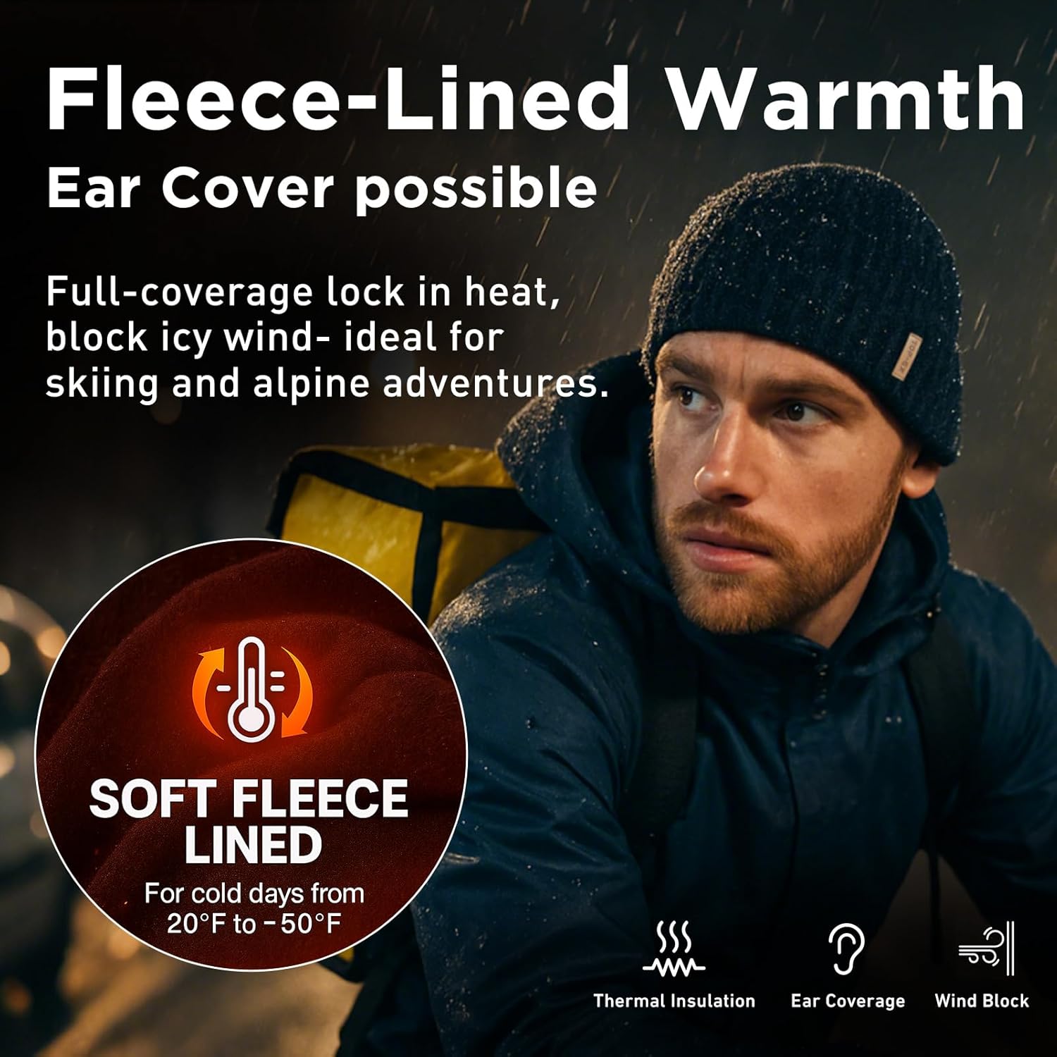 Detalle 2 de TOP-EX DryKnit Waterproof Beanie L/XL/XXL 🧣