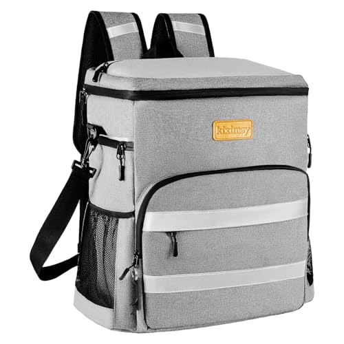 Detalle de Kiximay Mochila Nevera Isotérmica 30L: bolsa térmica impermeable para playa, camping y viajes