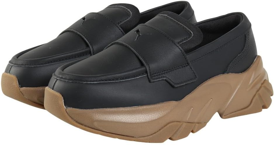 Detalle de PUMA SOPHYR 397730 レディースローファー 合成素材とレザー、EVAミッドソール