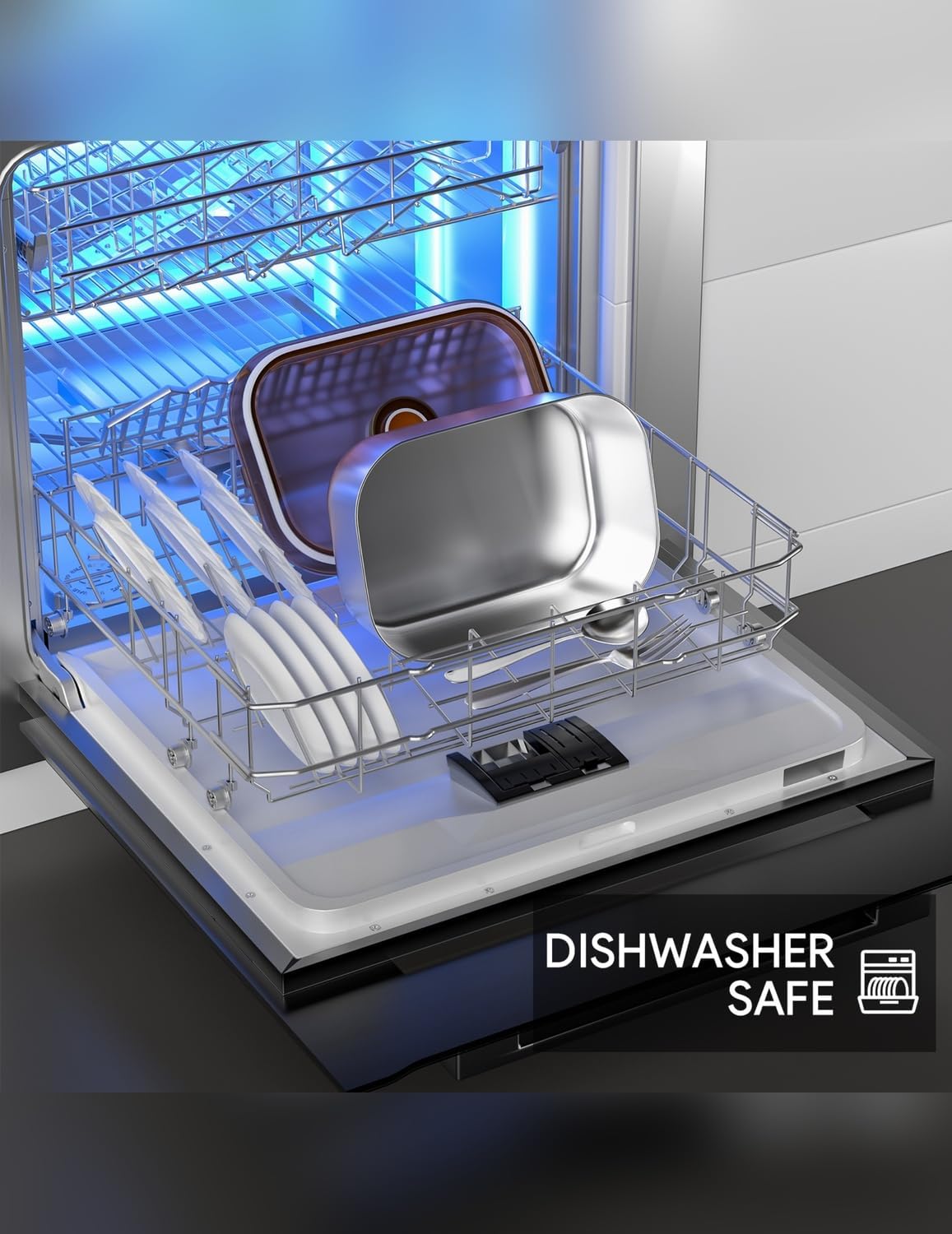 Thumbnail 6 de Battery-Powered Heated Lunch Box (1.6L) with Automatic Heating, 16,000mAh, Cordless Food Warmer for Adults