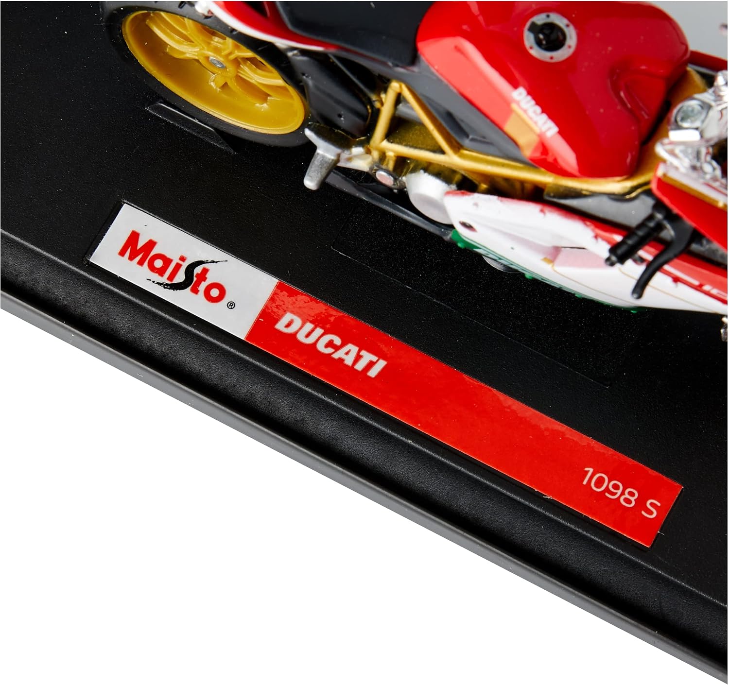 Detalle de Maisto Ducati 1098S M34007-07024 schaalmodel 1:18 met metalen behuizing