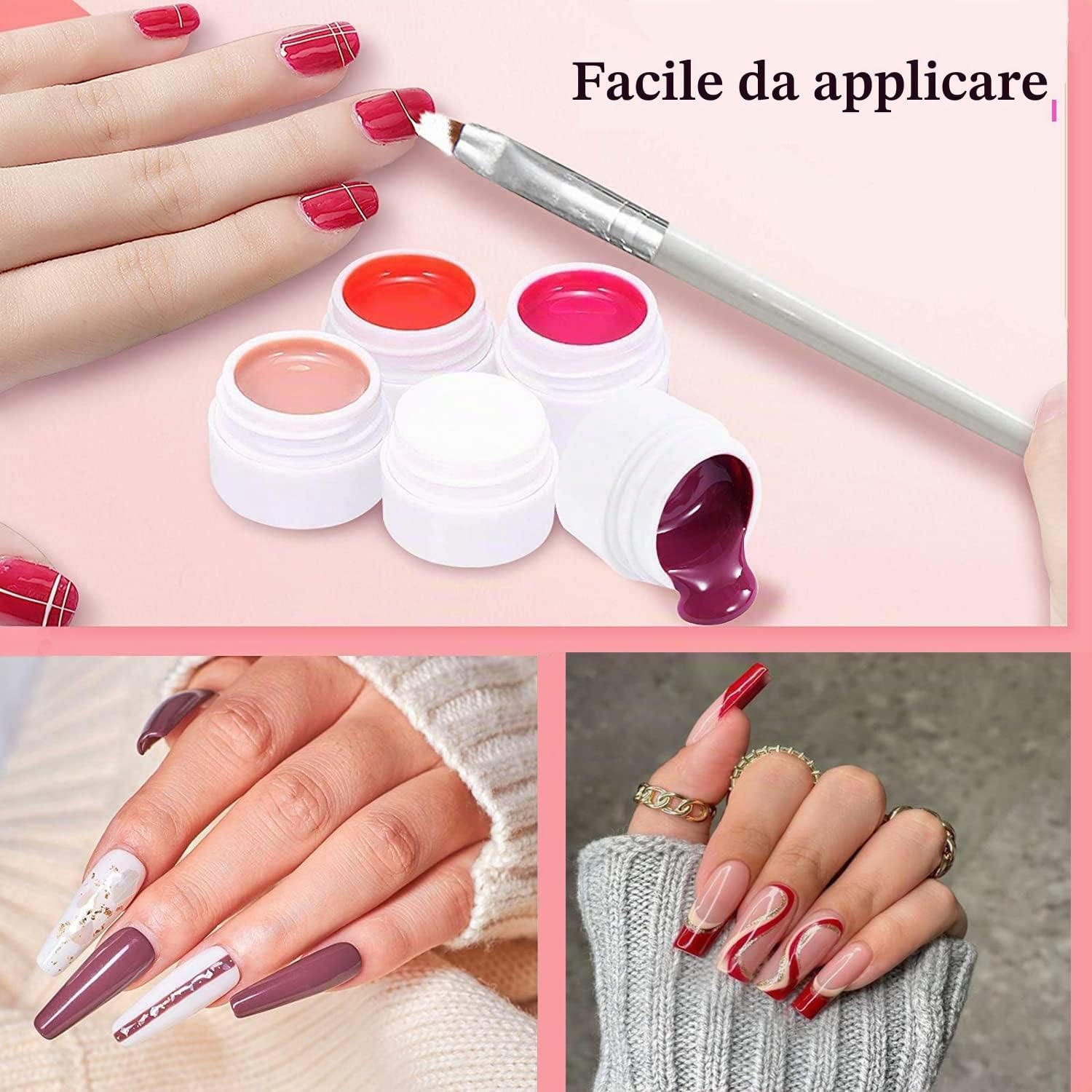 Detalle de GOFLORDEN Smalto Unghie UV/LED semipermanente 36 colori (38 pz) per nail art