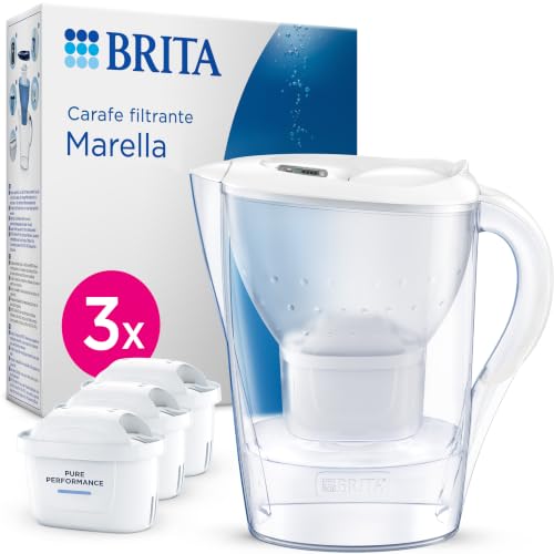 BRITA MAXTRA Marella – Carafe filtrante avec 3 cartouches Pure Performance