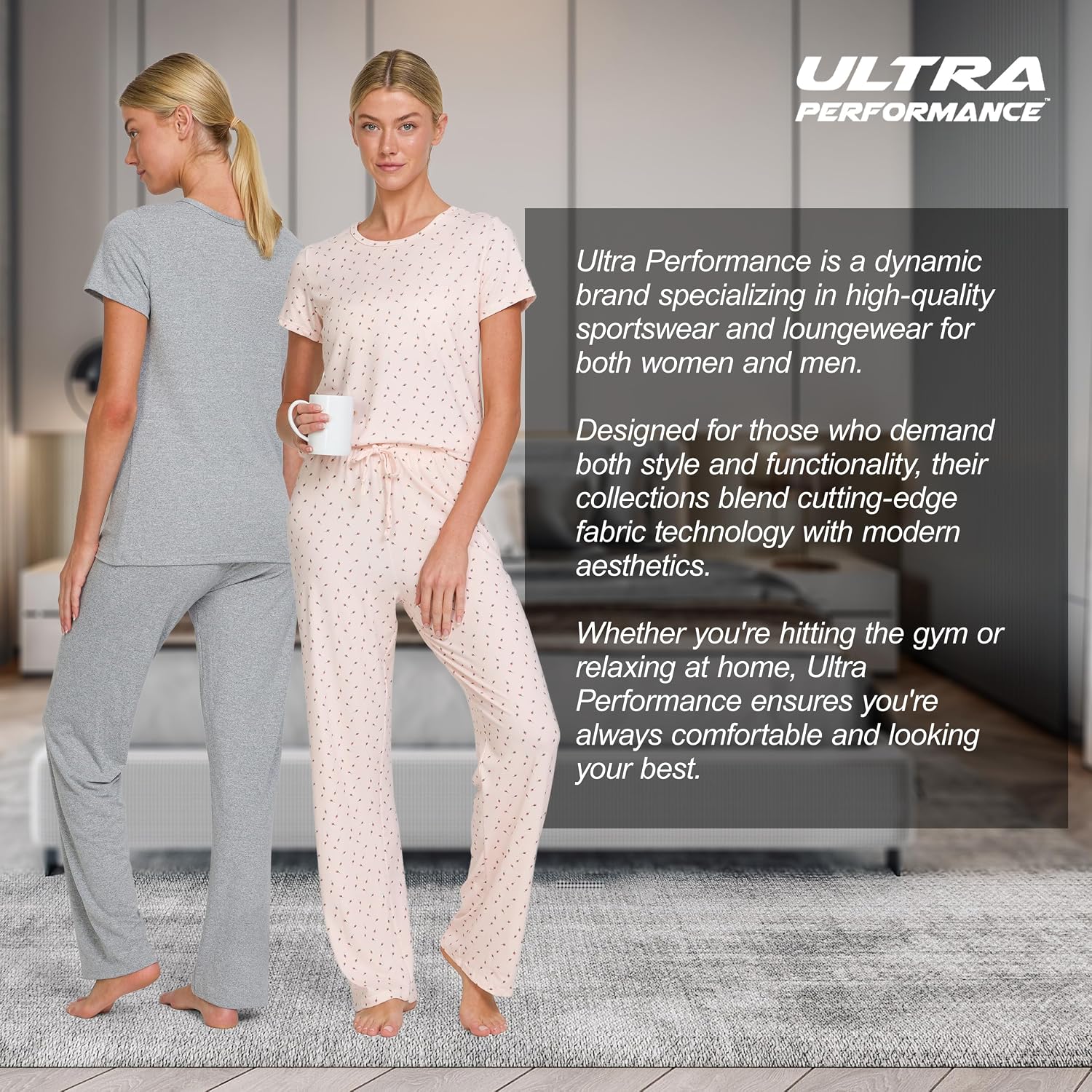 Thumbnail 6 de Ultra Performance 2 Pack Pajama Set for Women – Soft, Relaxed 2-Piece Loungewear