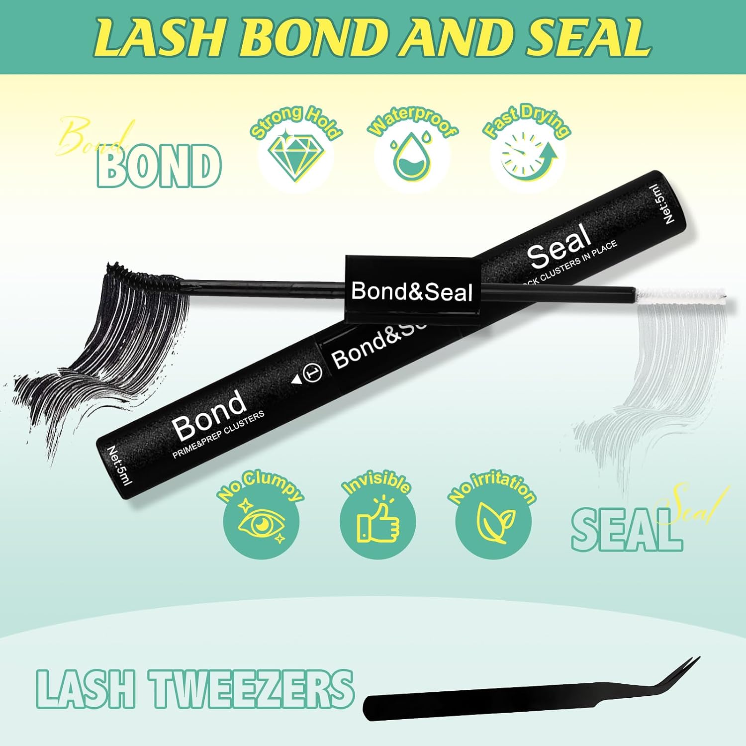 Thumbnail 4 de WiWiLINK RRKIT-80D 80D Lash Cluster Kit, D Curl, 10–20mm, Bond & Seal