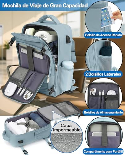 Thumbnail 3 de KLOSTAIN Mochila de cabina para avión 45x36x20 cm y 30L (para portátil de 14")
