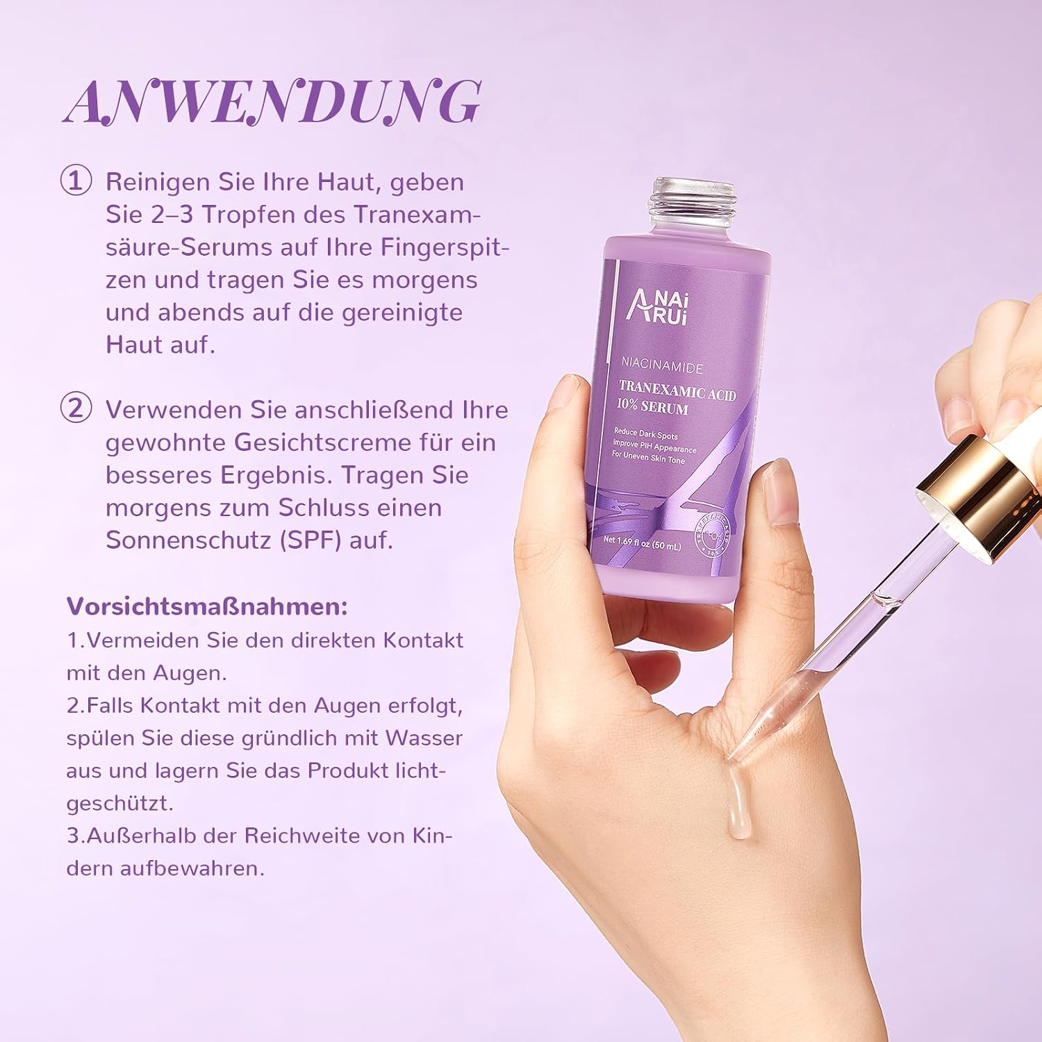 Thumbnail 2 de ANAI RUI 10% tranexaminezuurserum met niacinamide en hyaluronzuur, 50 ml