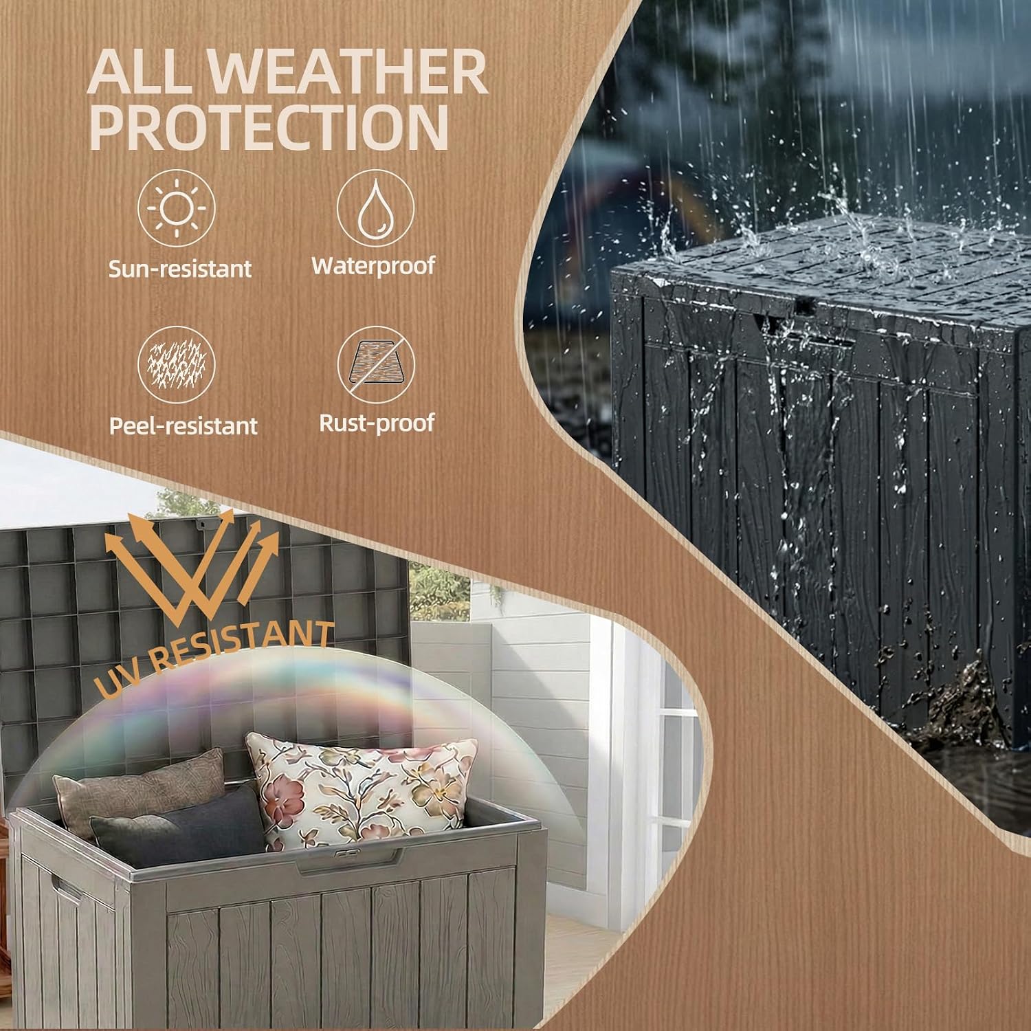 Detalle de EFU Outdoor Storage Box 45-Gallon