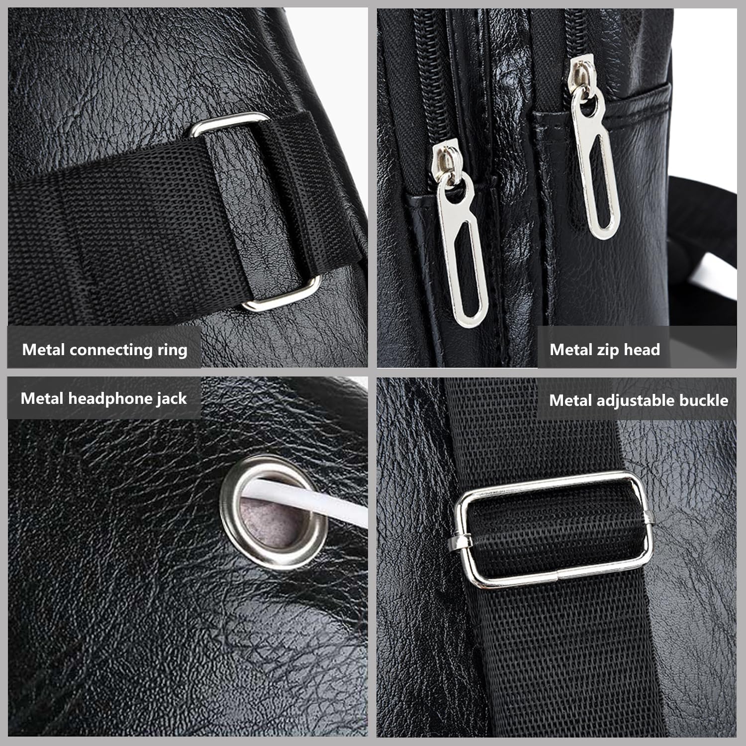 Detalle 2 de CYchen Umhängetasche Schultertasche Messenger Bag – robuste Crossbody-Tasche für Herren