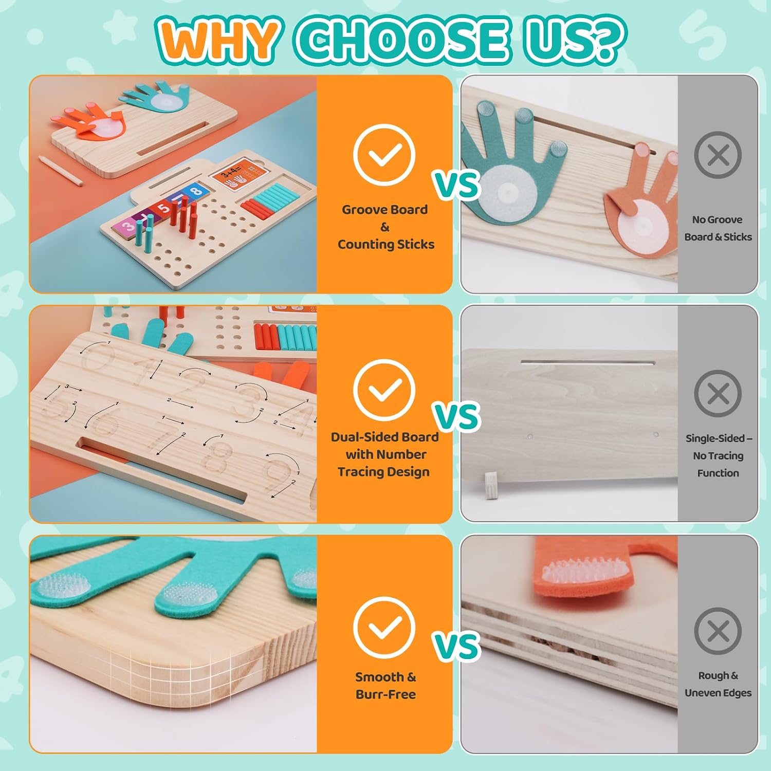 Thumbnail 4 de Montessori Math Learning Toy 20 sticks