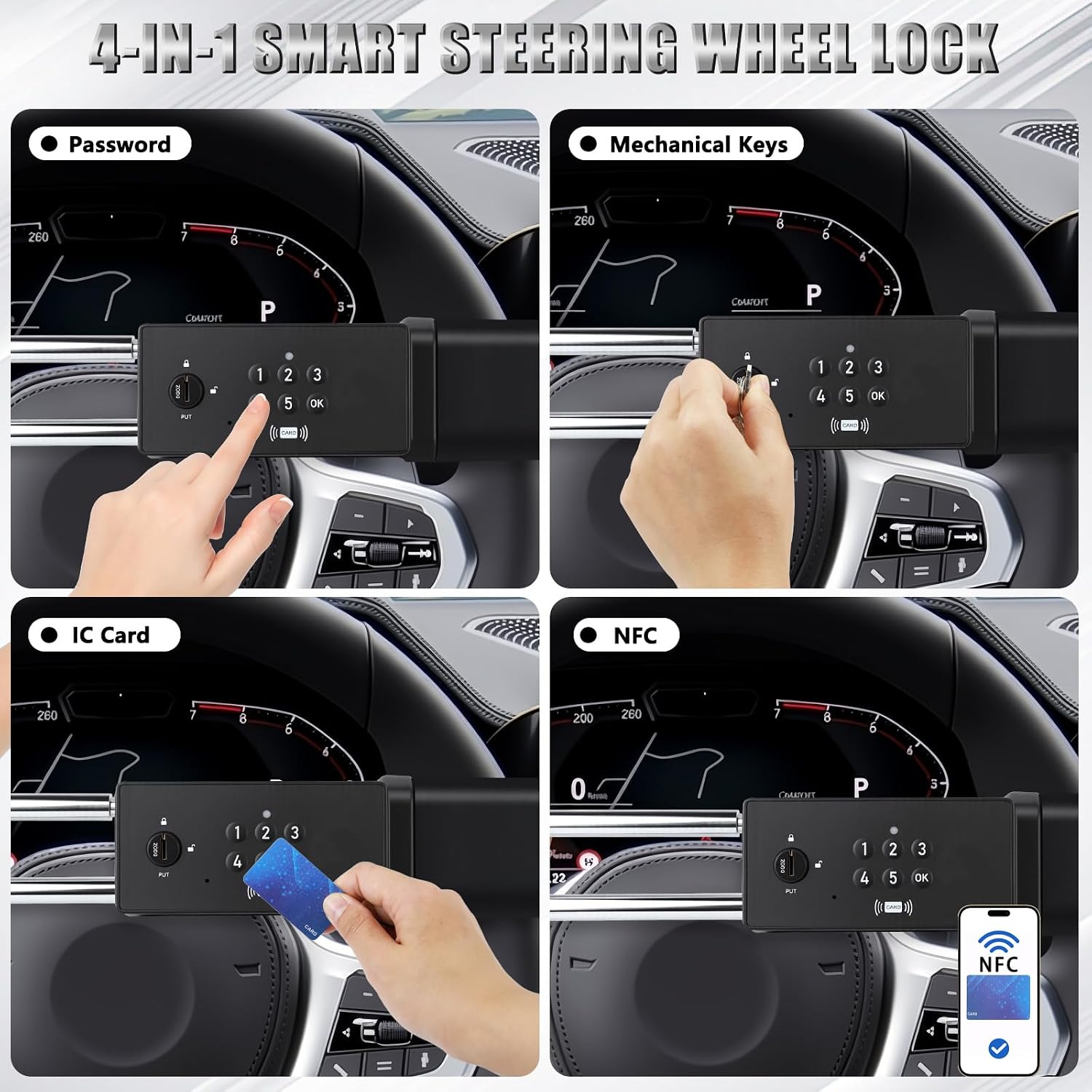 Thumbnail 2 de I LITTON Steering Wheel Lock Anti-Theft Device