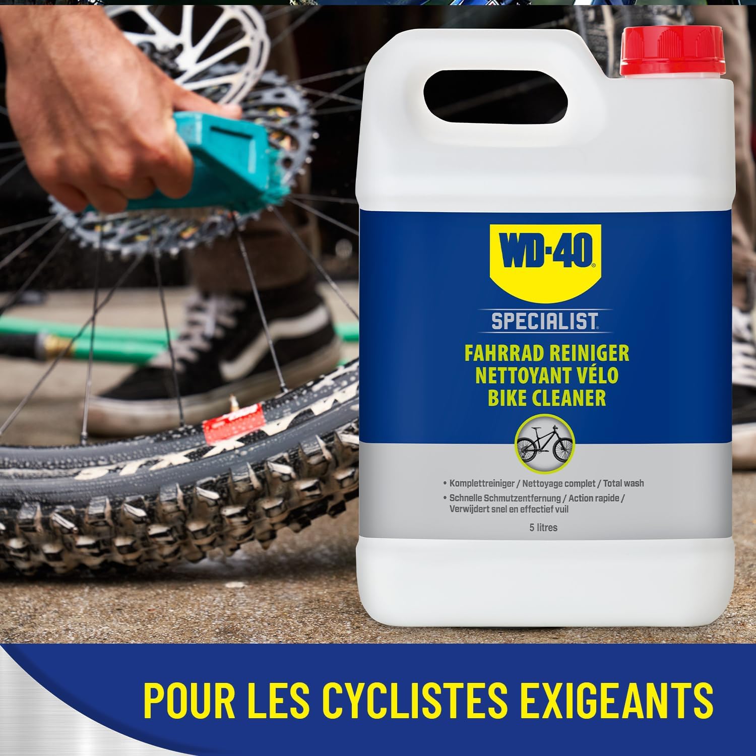 Detalle de WD-40 SPECIALIST Nettoyant Vélo Bidon 5L — nettoyage polyvalent prêt à l’emploi