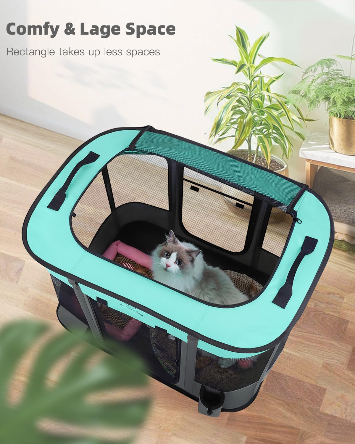 Detalle de Foldable Pet Playpen L 100x80x60cm