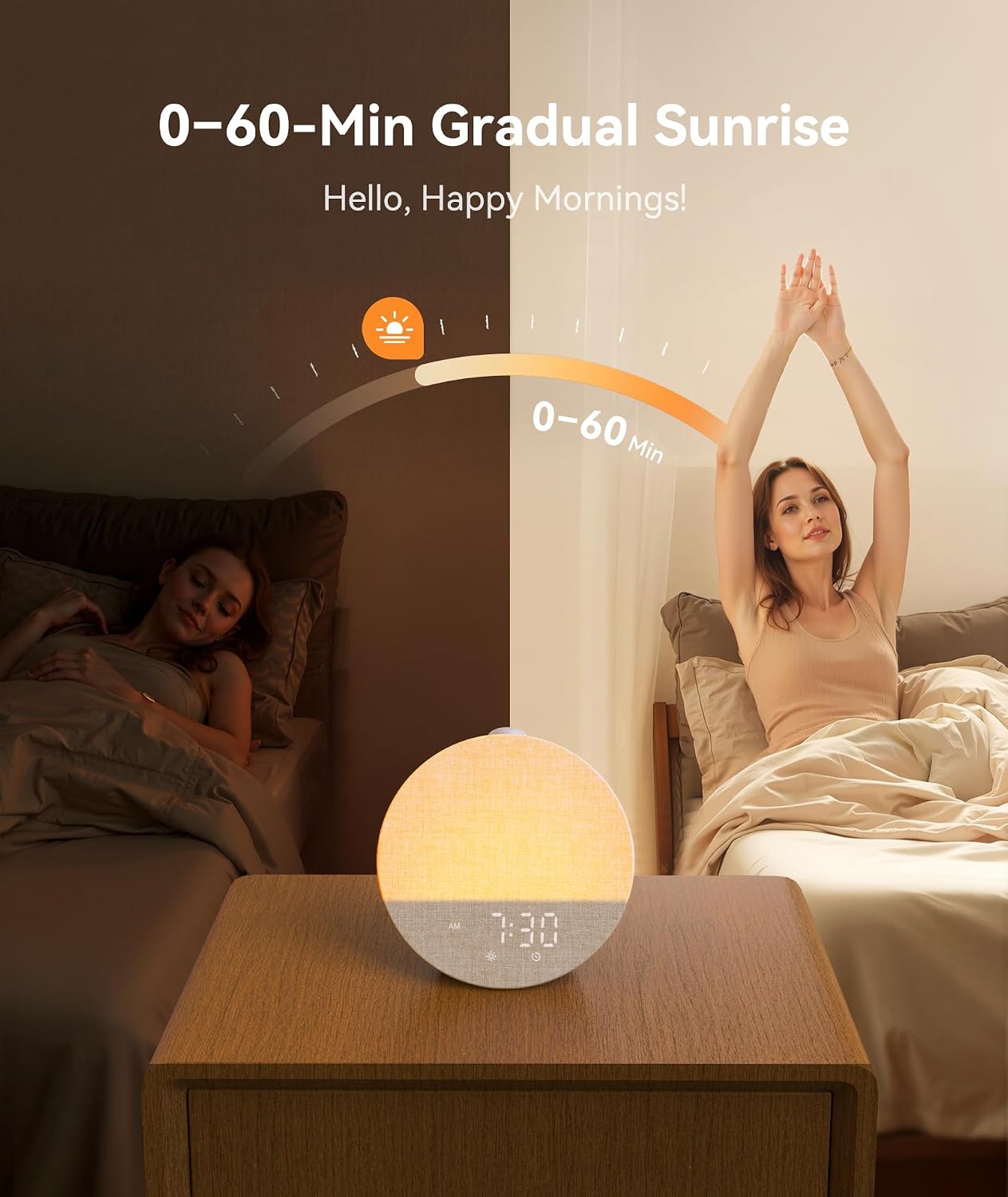 Detalle 2 de Dreamegg Sunrise 1 Pro wake-up light, 10 colours ⏰