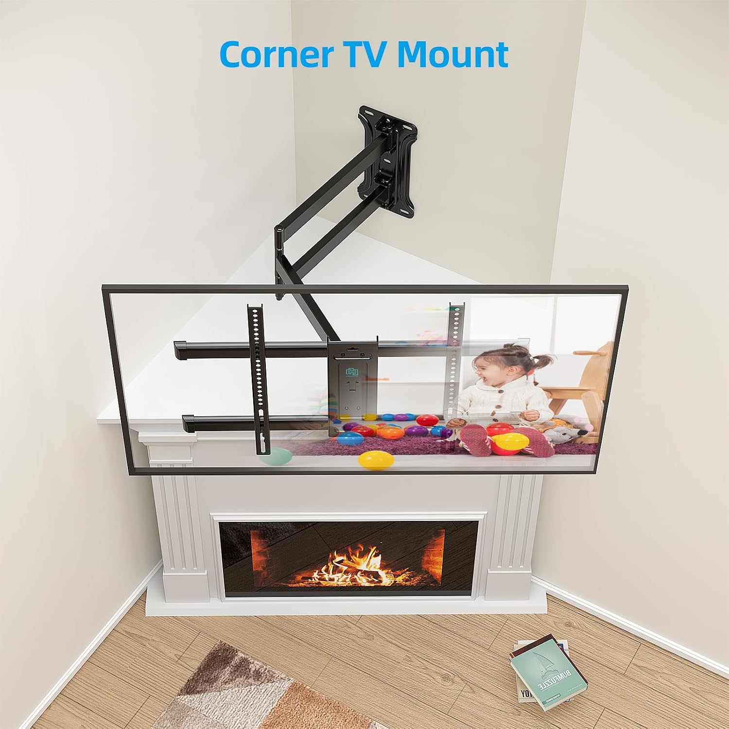 Thumbnail 1 de HCMOUNTING Pre-Assembled Corner TV Wall Mount