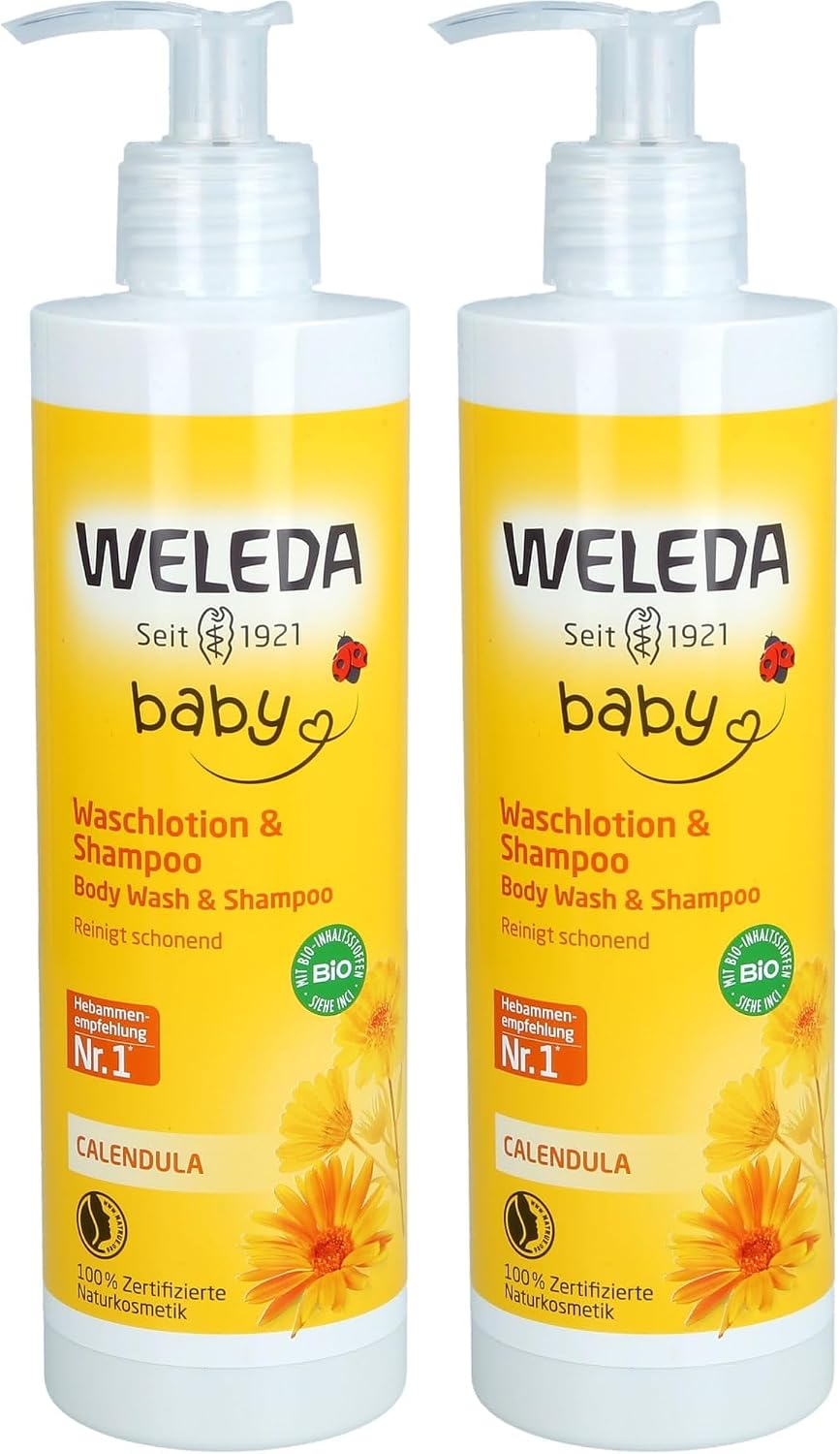 Detalle de Weleda Baby Calendula Shampoo & Body Wash Sensitive 400 ml (Large Size)