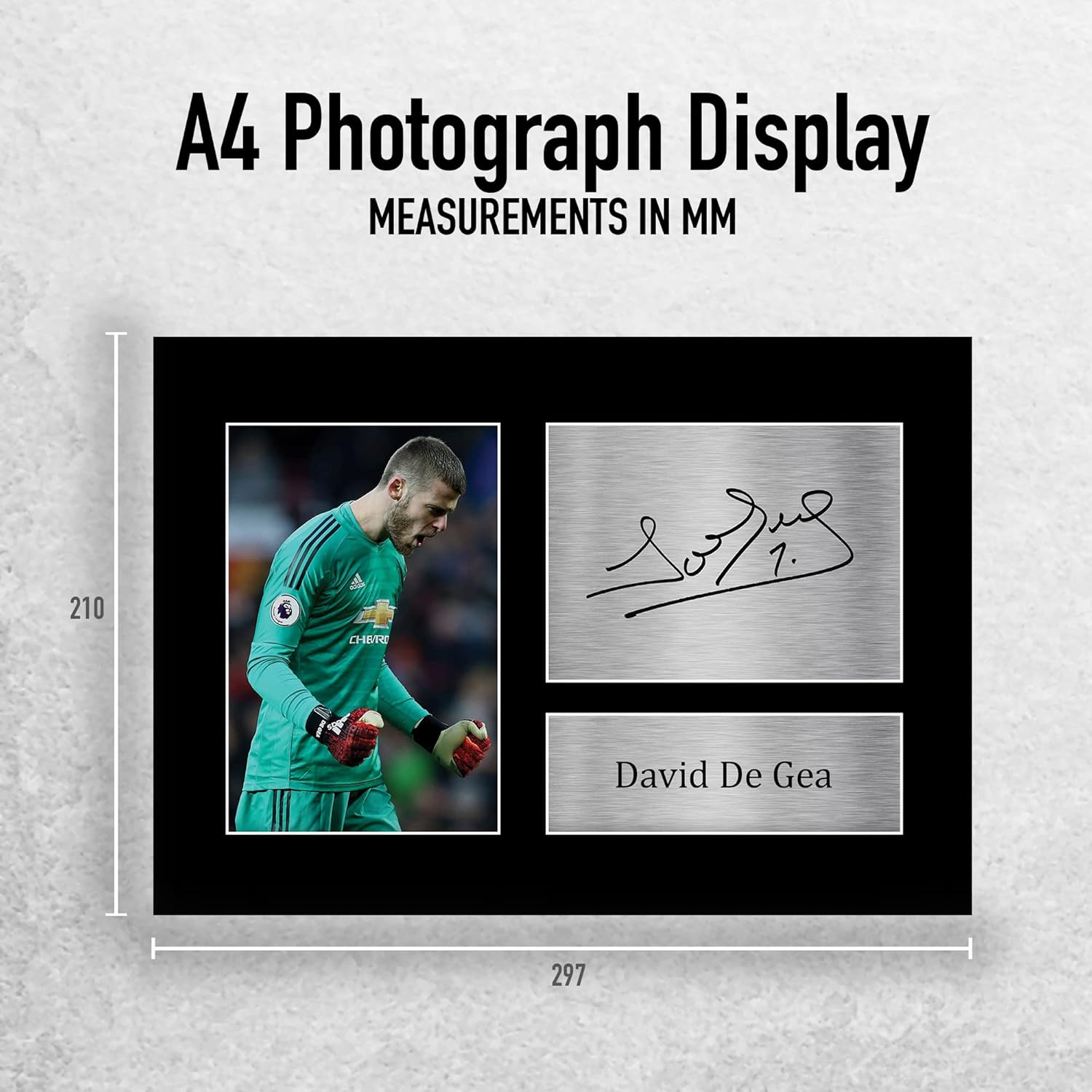 Thumbnail 1 de HWC Trading David De Gea signed A4 print gift display (unframed)