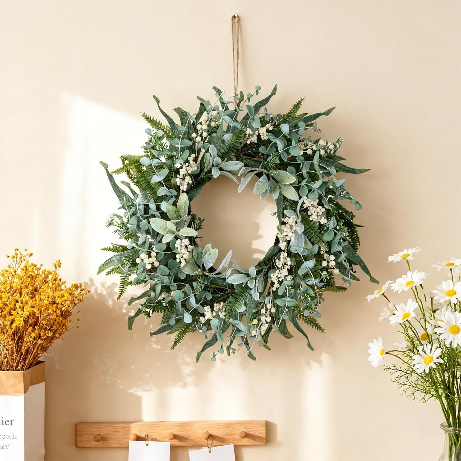 Thumbnail 2 de WSTPUPU 24 Inch Eucalyptus Wreath for Front Door