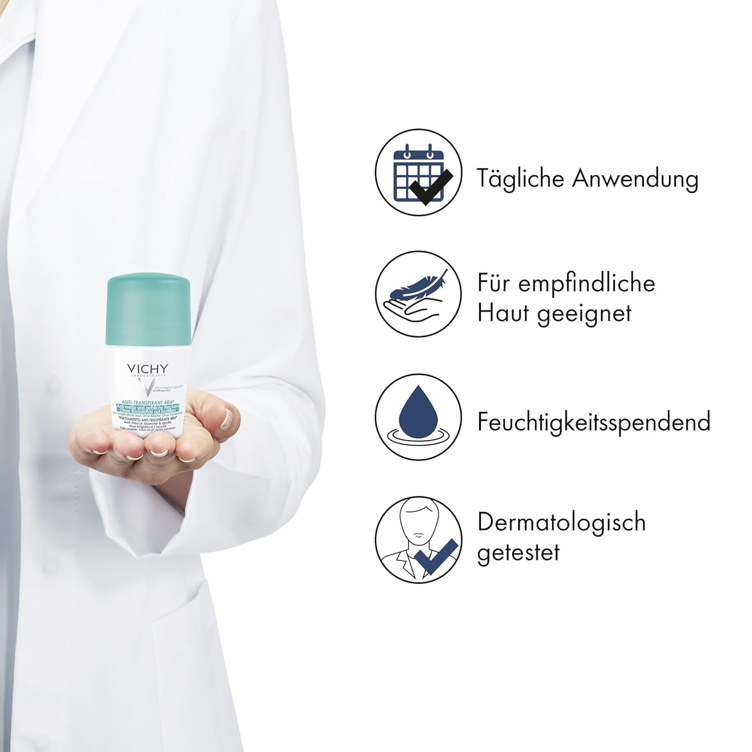 Thumbnail 3 de VICHY Anti-Transpirant 48h Roll-On – langanhaltender Schutz für empfindliche Haut