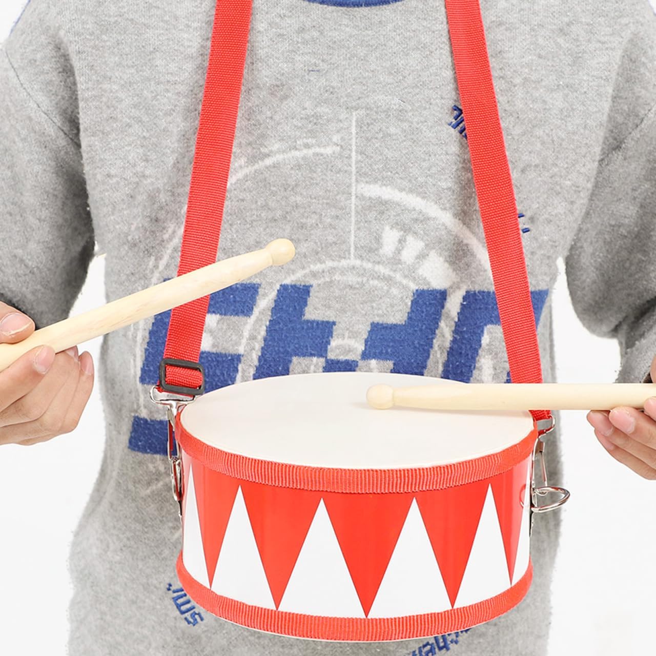 Detalle 2 de Milisten 8 Inch Kids Snare Drum – Double-Sided Orff Percussion for Early Rhythm Learning