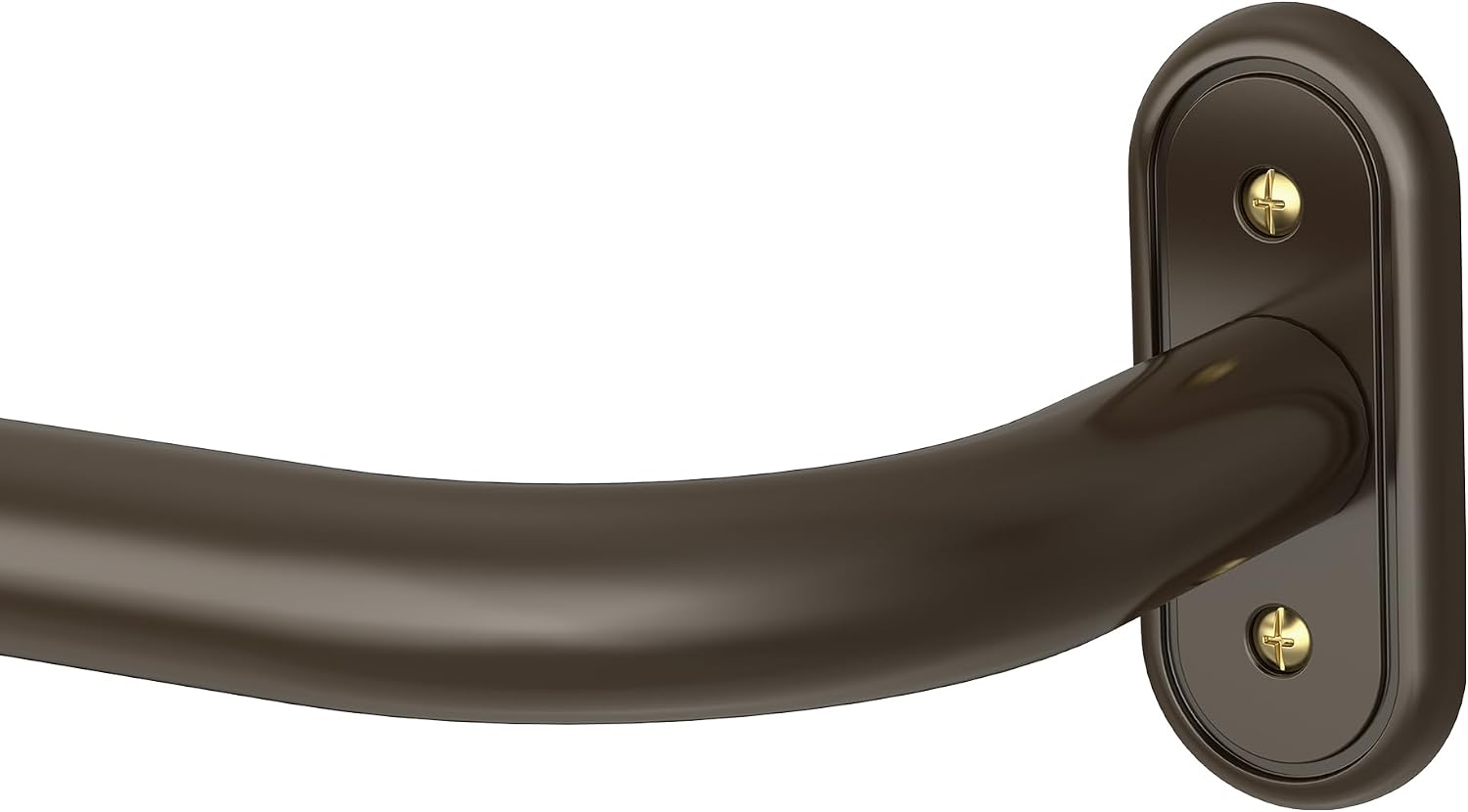Detalle de Wolistsa Wrap Around Metal Curtain Rod, 32–46-Inch Bronze Window Rod