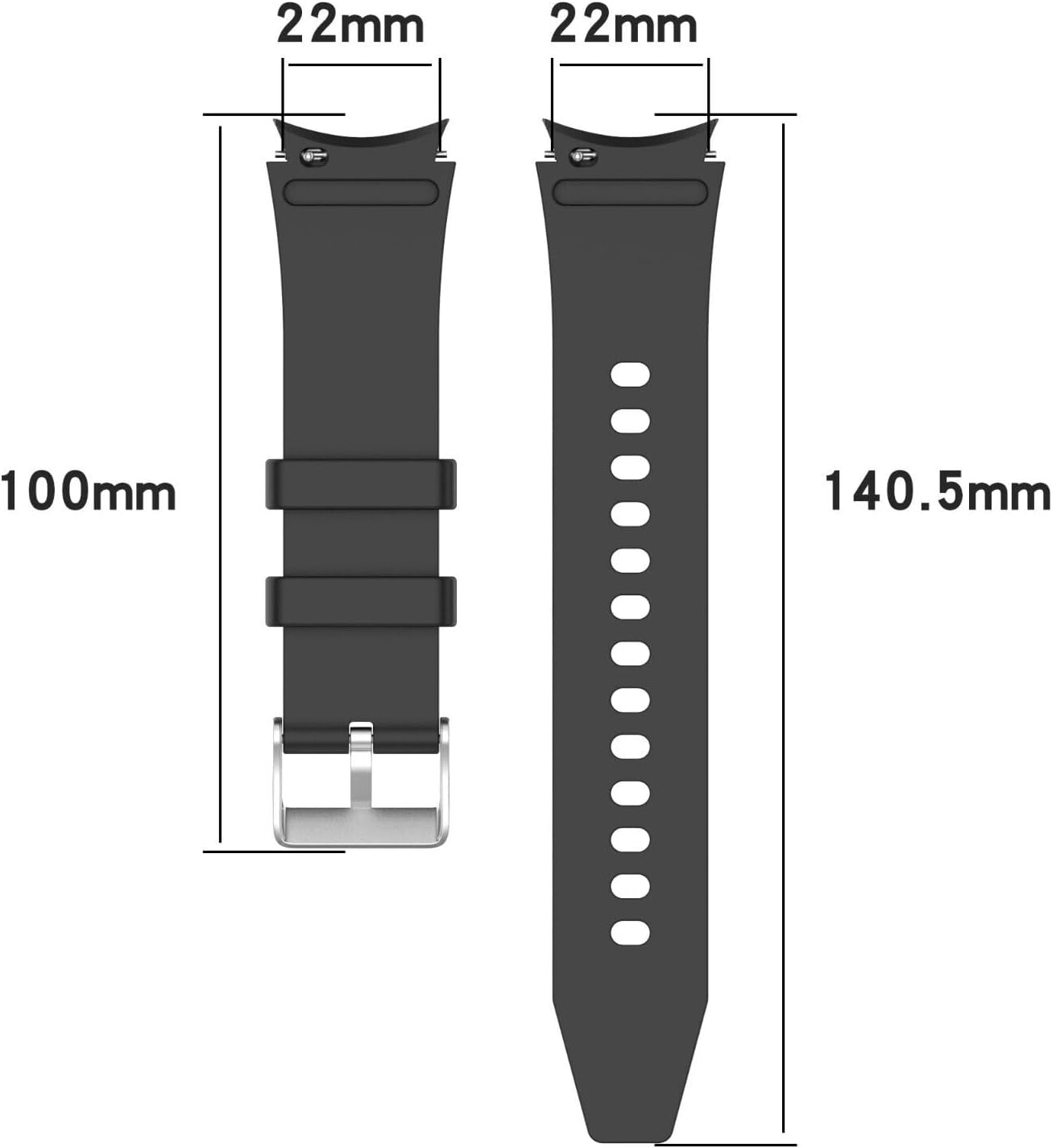 Thumbnail 2 de Panda Bobo Silicone Sport Strap for Samsung Galaxy Watch 7/6/5/4 (40mm & 44mm) with Tang Buckle