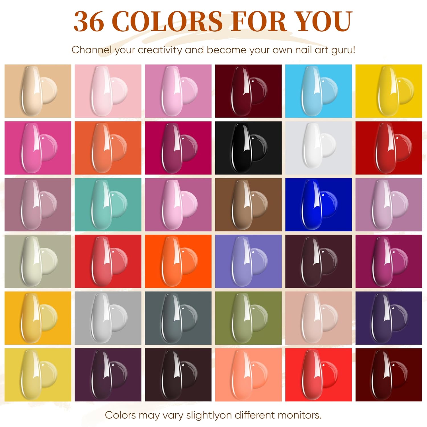 Thumbnail 2 de YALSYNY NAIL POLISH KIT 36 Colors 💅