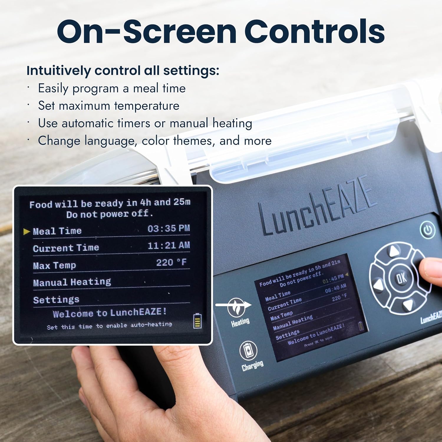 Thumbnail 6 de LunchEAZE Pro Cordless Heated Lunchbox 4-Cup 🍱