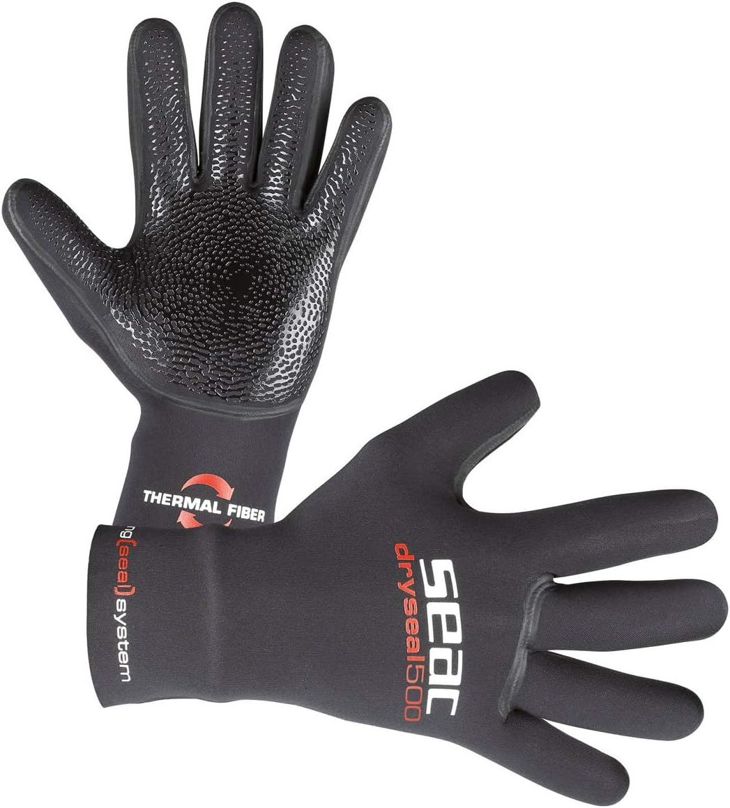 Detalle de SEAC DrySeal Guanti da Sub in Neoprene 3,5 mm e 5 mm – Uomo e Donna
