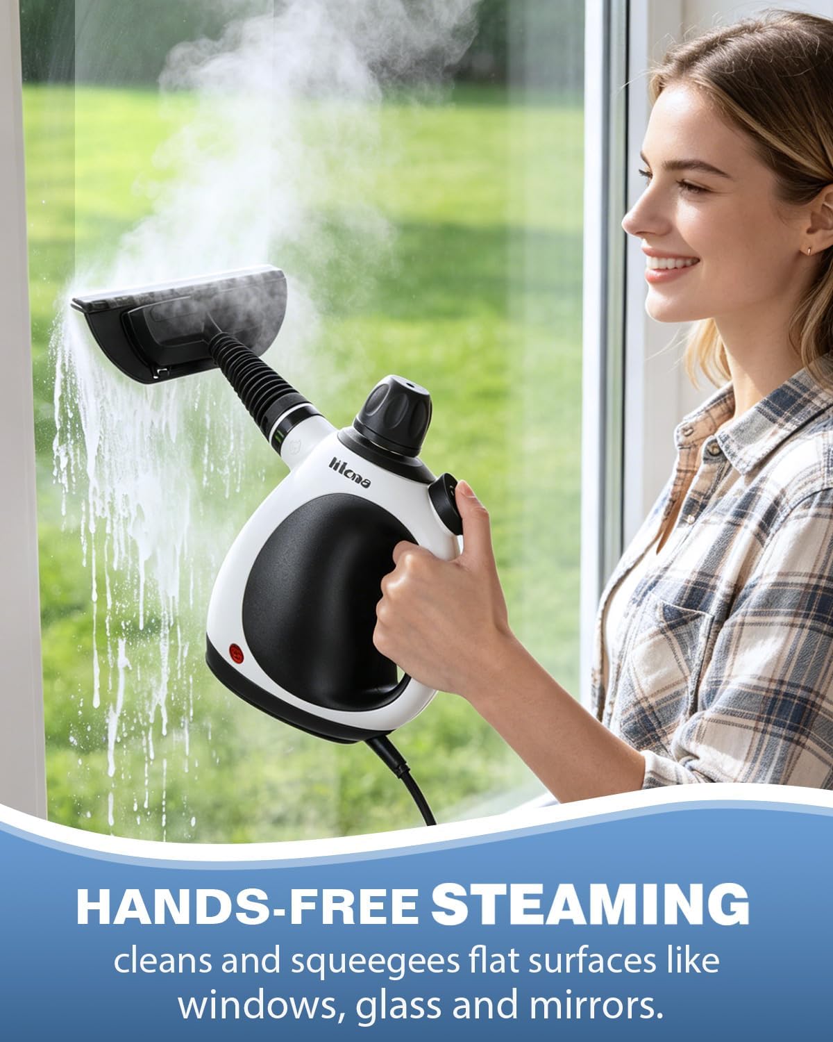 Detalle de KLONA Steam Cleaner: Multi-Purpose Handheld Steam Cleaning Solution