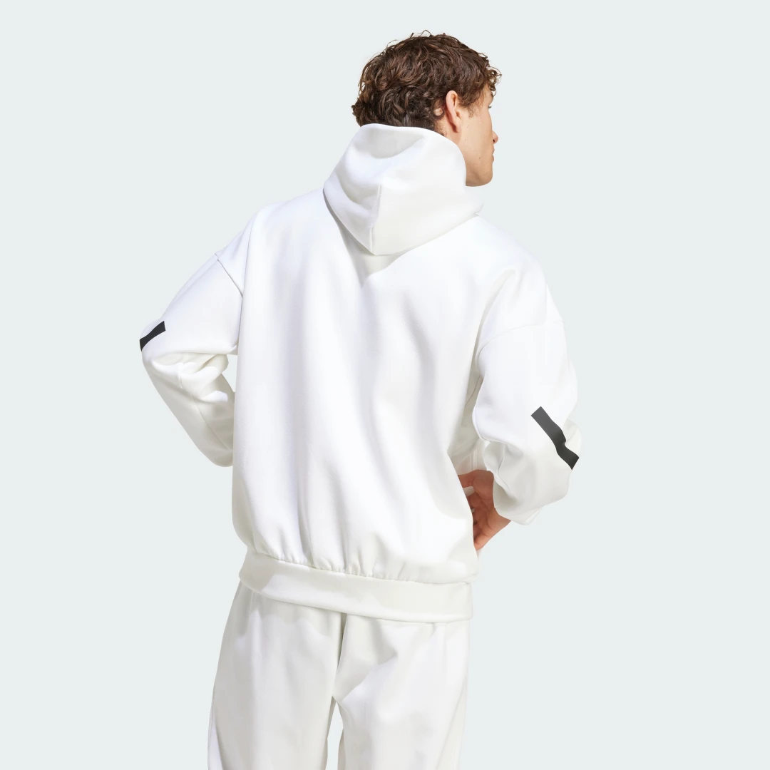 Detalle 2 de Sudadera con capucha Z.N.E. de Adidas (Blanco)