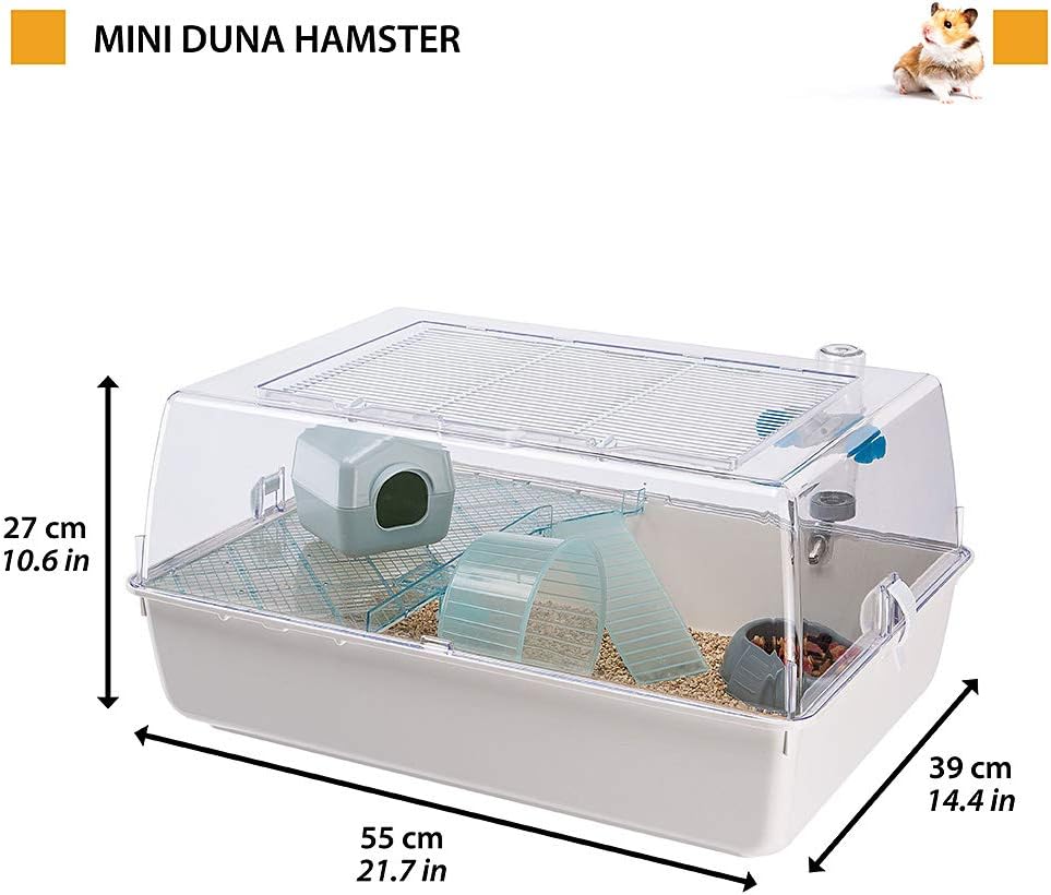 Detalle 2 de FERPLAST MINI DUNA HAMSTER gabbia 55x39x27cm 🐹
