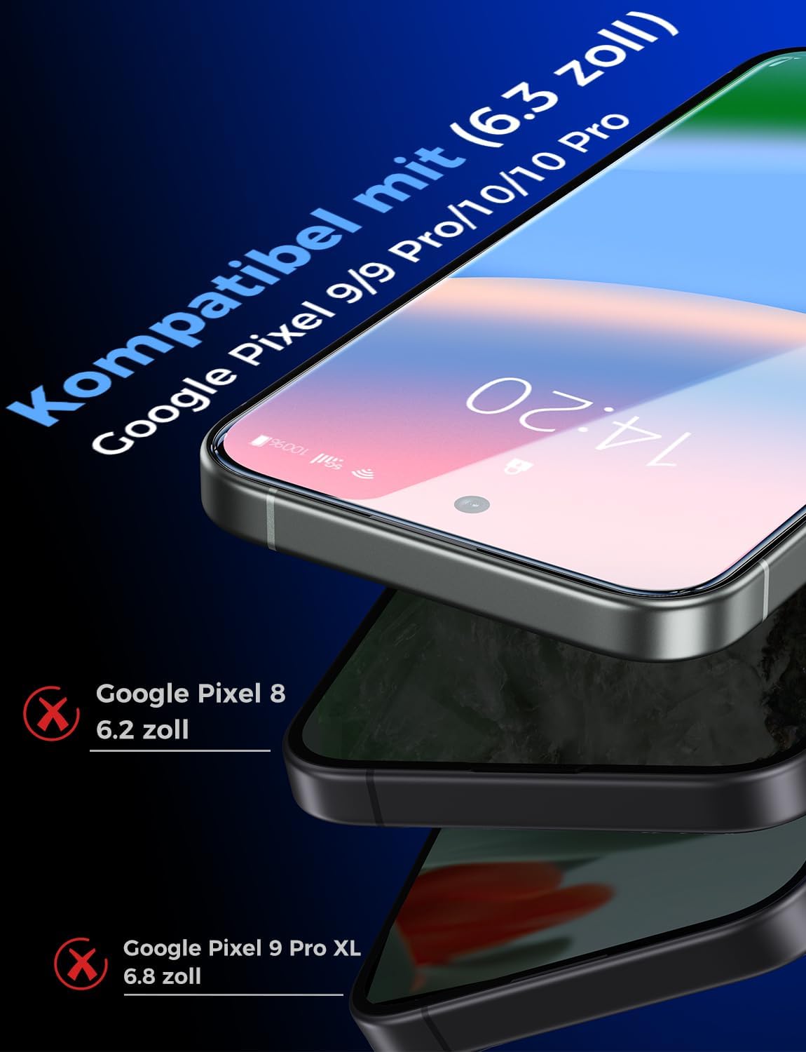 Thumbnail 1 de MAGIC JOHN Schutzglas für Pixel 10/9, 9H