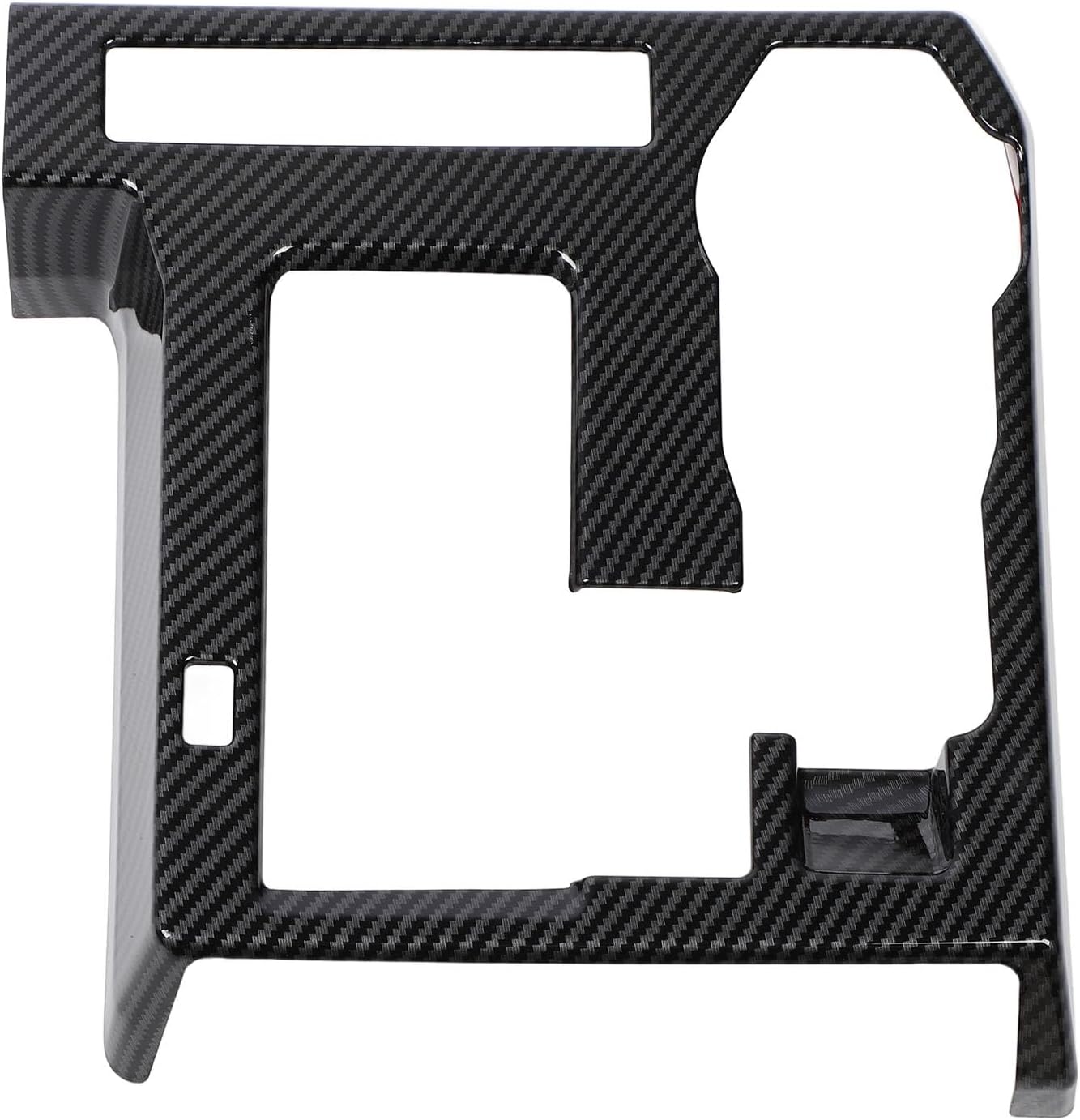 Detalle 2 de KIMISS Gear Shift Box Panel Cover for Tacoma 2024, Carbon-Fibre-Style ABS Trim