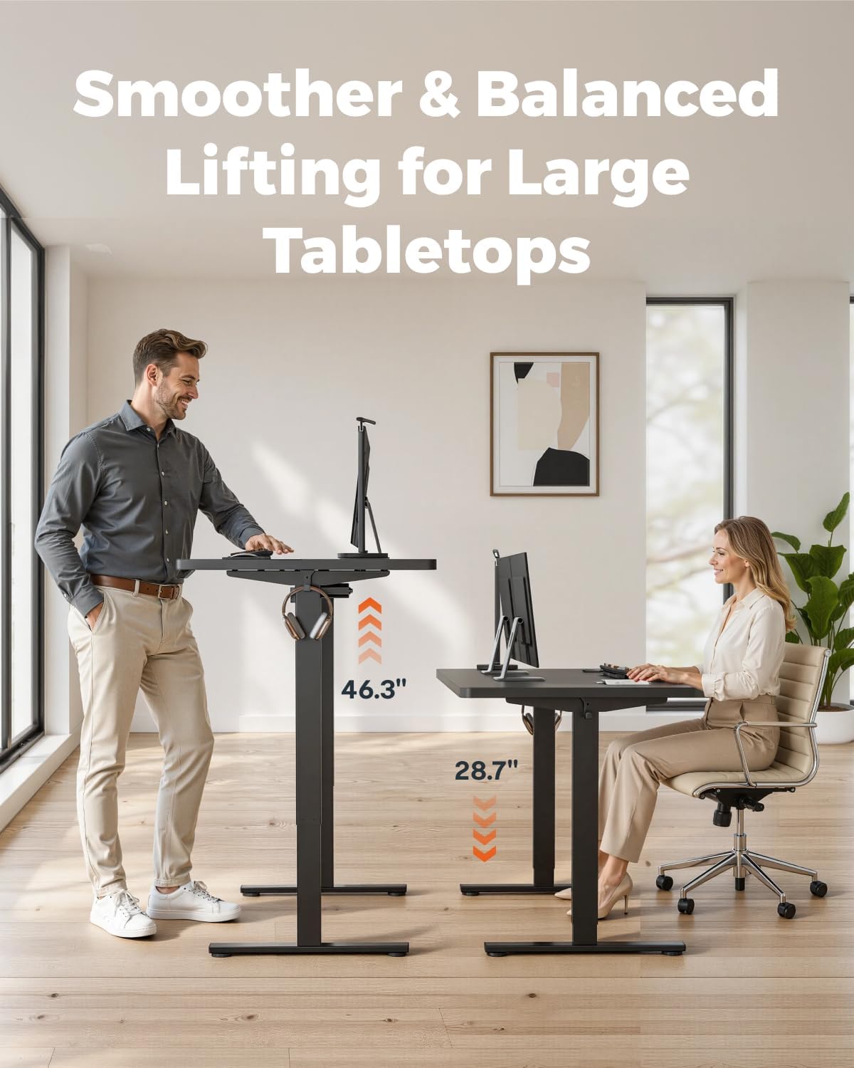 Detalle de FitStand Electric Standing Desk 48 x 30-Inch