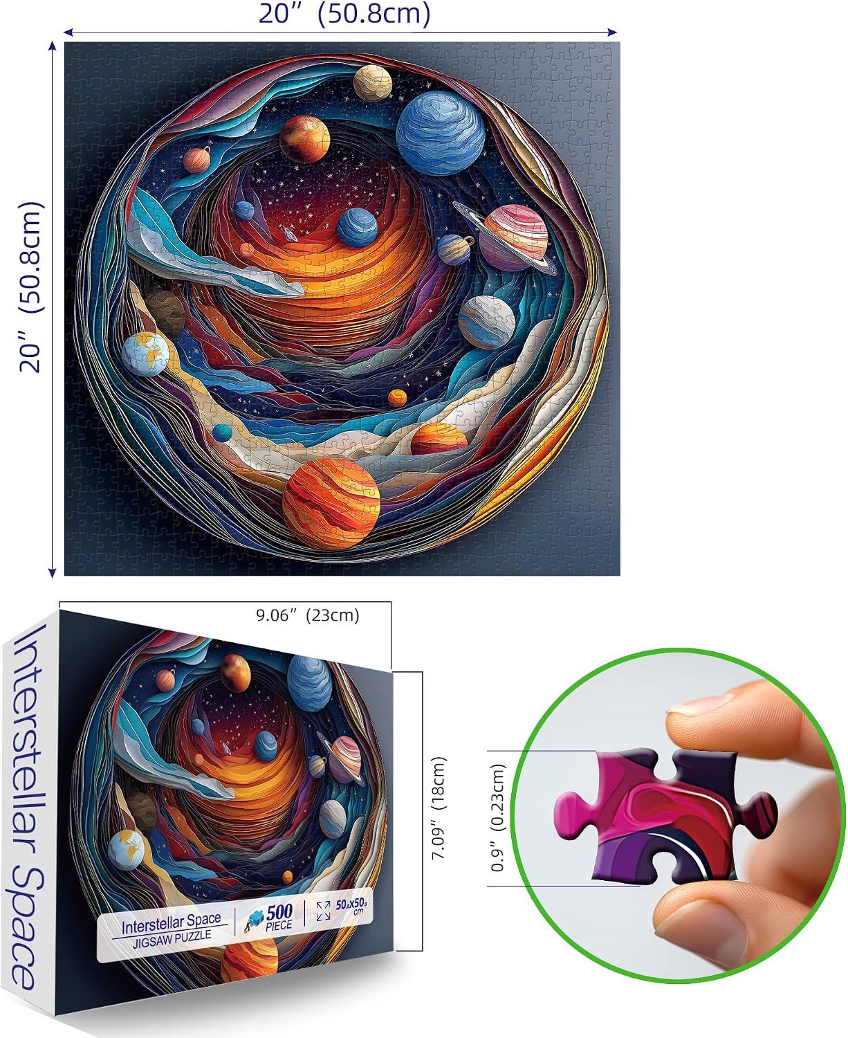 Detalle 2 de 500-Piece Adult Jigsaw Puzzle
