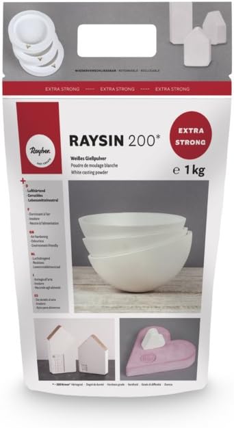 Thumbnail 4 de Rayher Raysin Polvere Colata Bianco, busta 10 kg – per stampaggio e fusione