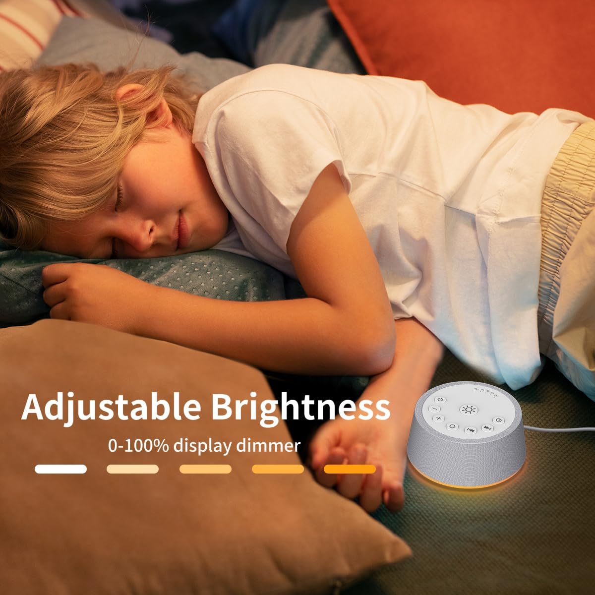 Thumbnail 5 de SoundLegend P9 White Noise Machine with 30 Sounds and 12-Colour Night Light
